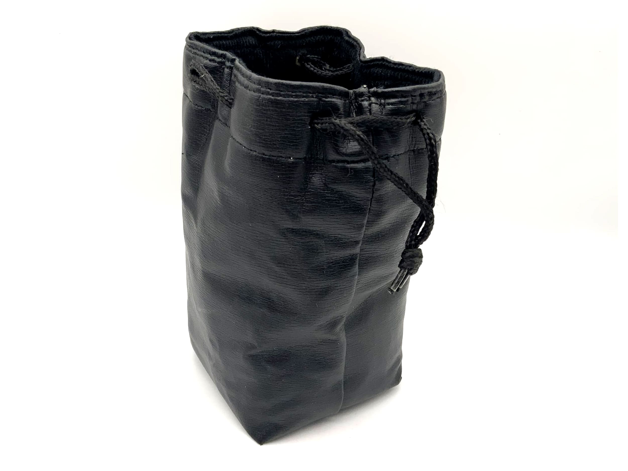 Köcher schwarz ca.15x9cm Leder Objektivbeutel universell Lens Case