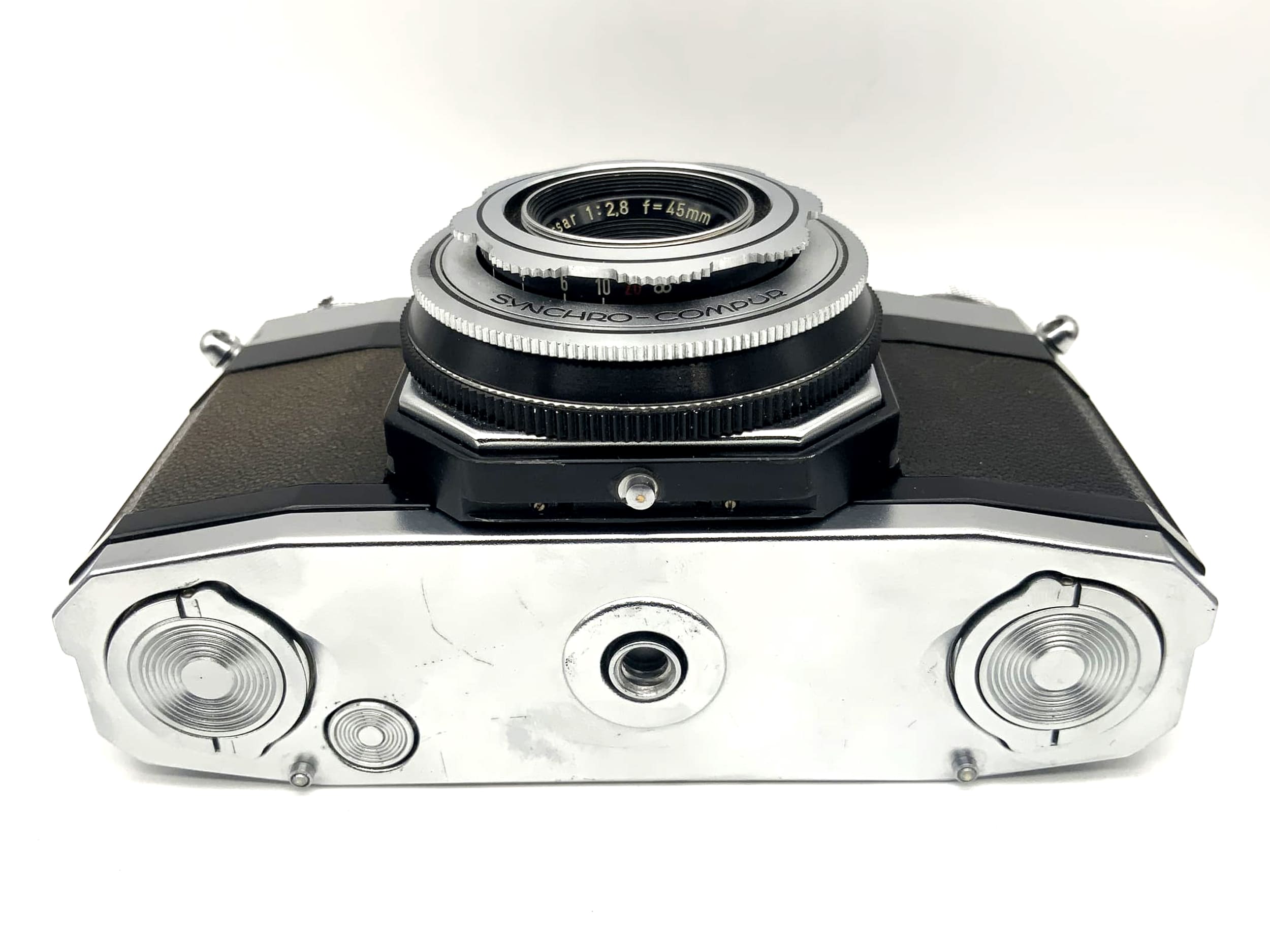 Zeiss Ikon Contaflex 35mm SLR analog mit Tessar 2.8/45 Synchro Compur Body