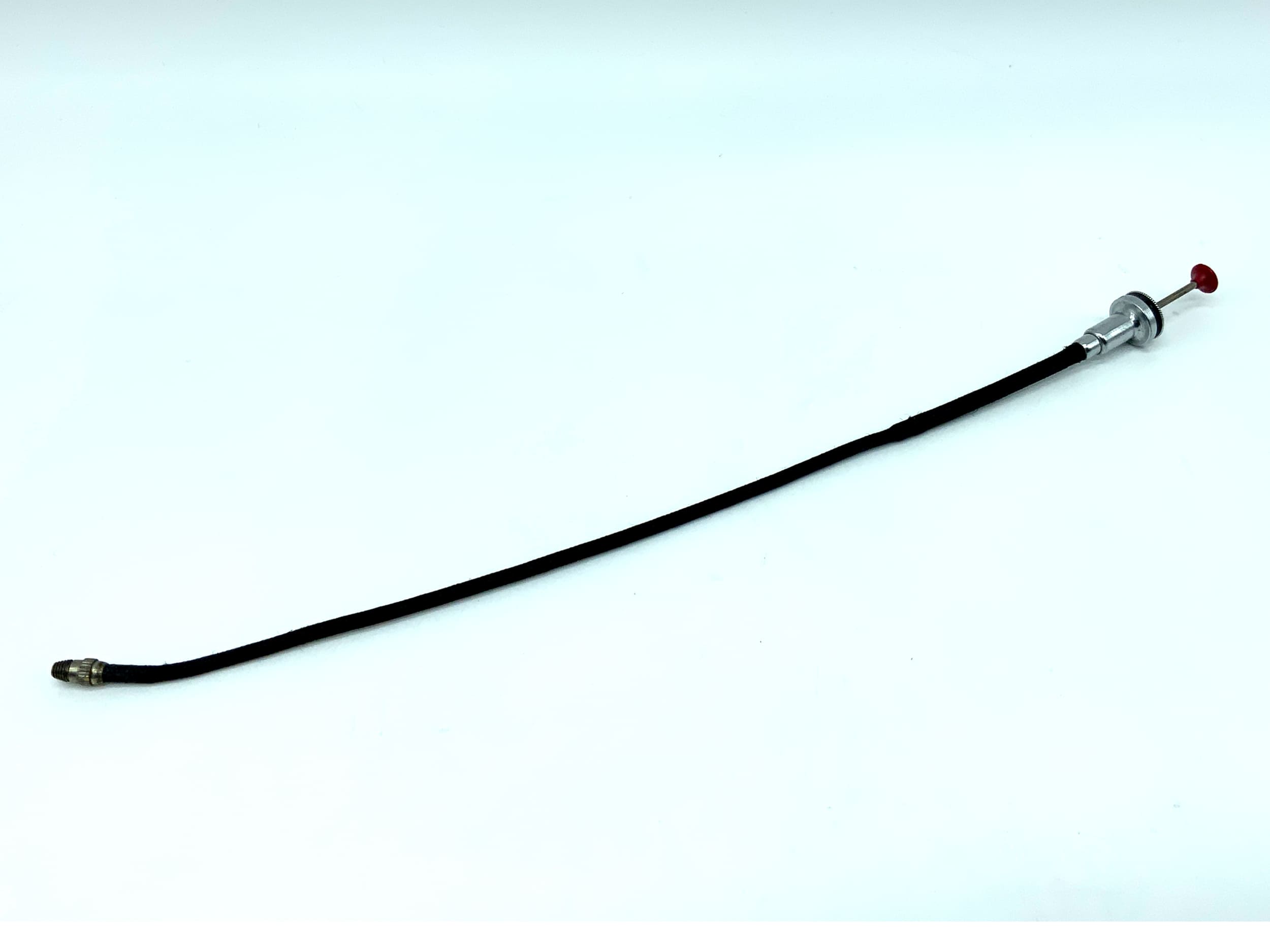 Zeiss Ikon Drahtauslöser schwarz/rot ca.20cm mit Feststeller Fernauslöser