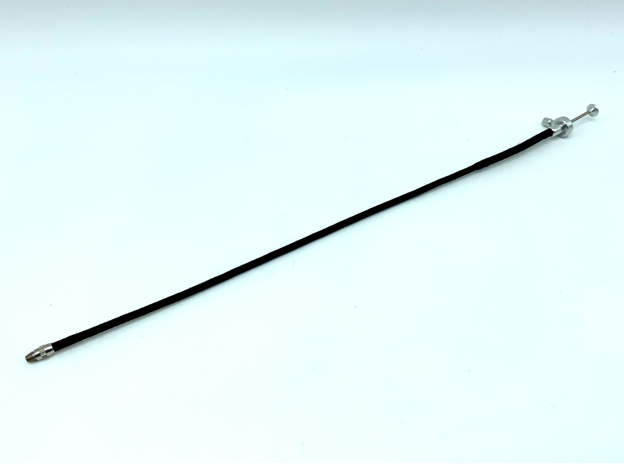 Büttner Drahtauslöser schwarz ca.25cm mit Feststeller Fernauslöser