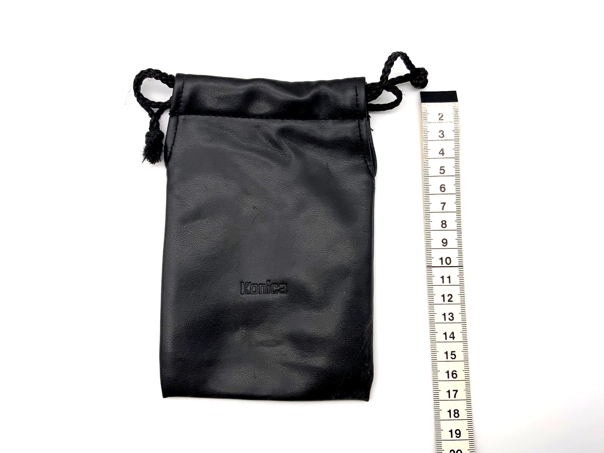 Konica Köcher schwarz ca.16cm Objektivbeutel universell Lens Case