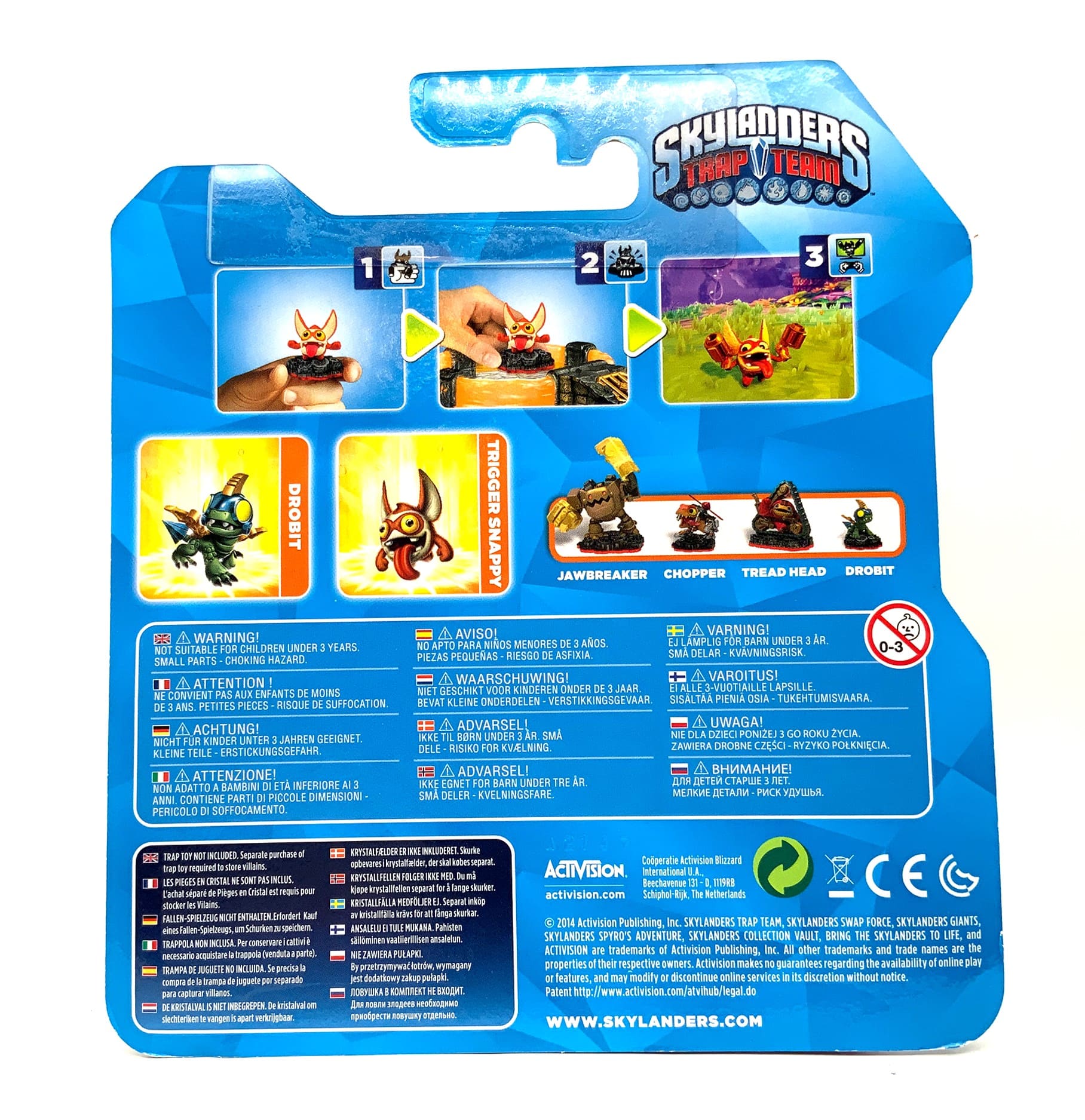 Skylanders Trap Team Drobit & Trigger Snappy Mini Duo Pack OVP