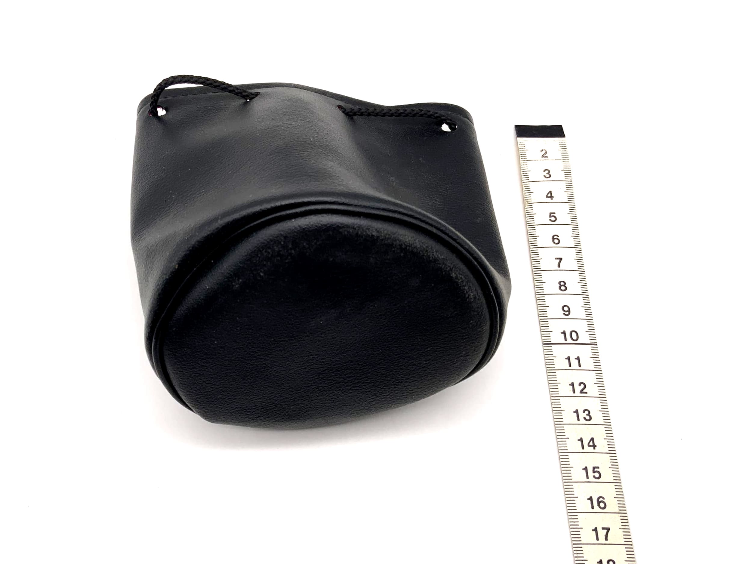 Sony Köcher schwarz ca.10x10cm Leder Objektivbeutel universell Lens Case