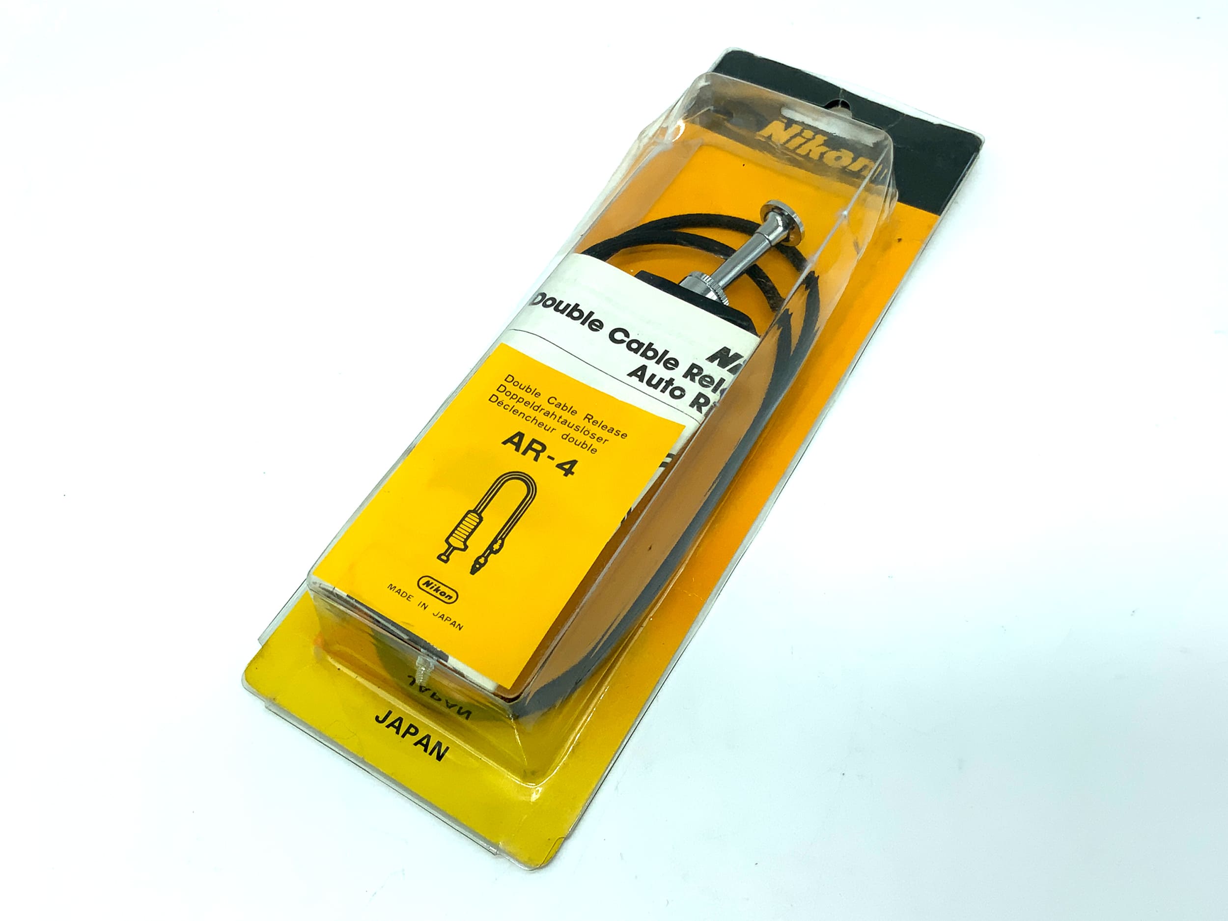 Nikon AR-4 Doppel-Drahtauslöser schwarz mit Feststeller in OVP Fernauslöser