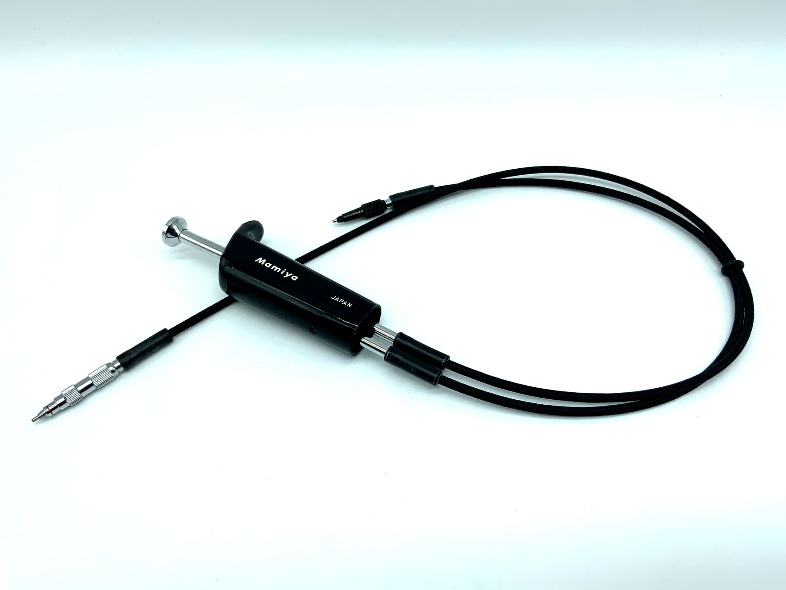 Mamiya Doppel-Drahtauslöser schwarz Fernauslöser cable release Kabelauslöser