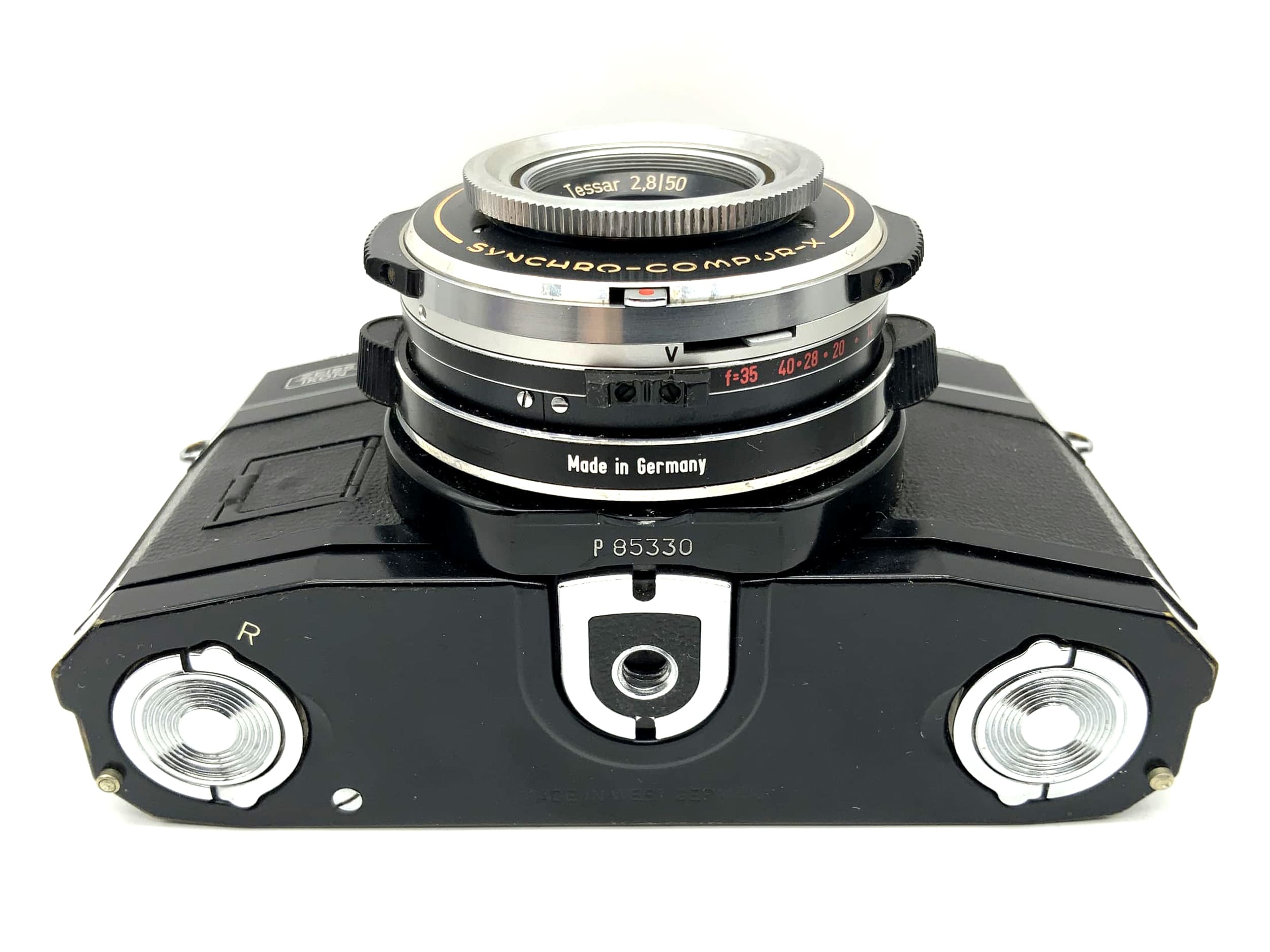 Zeiss Ikon Contaflex S 35mm SLR Tessar 2.8/50 Automatic Synchro-Compur-X Body