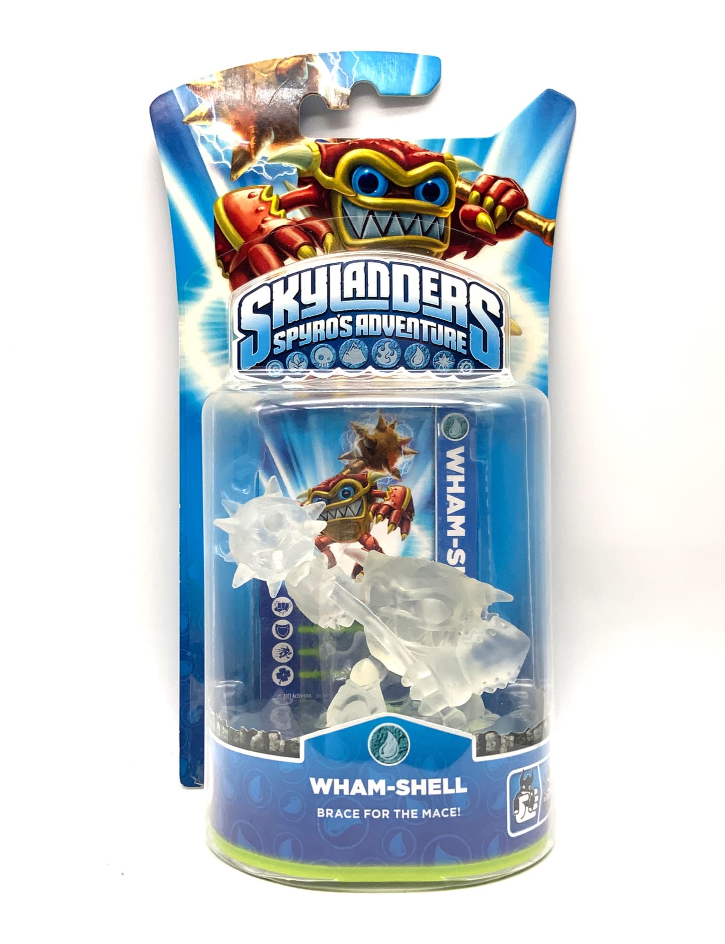 Skylanders Spyros Adventure Crystal Clear Wham Shell Chase Variante in OVP