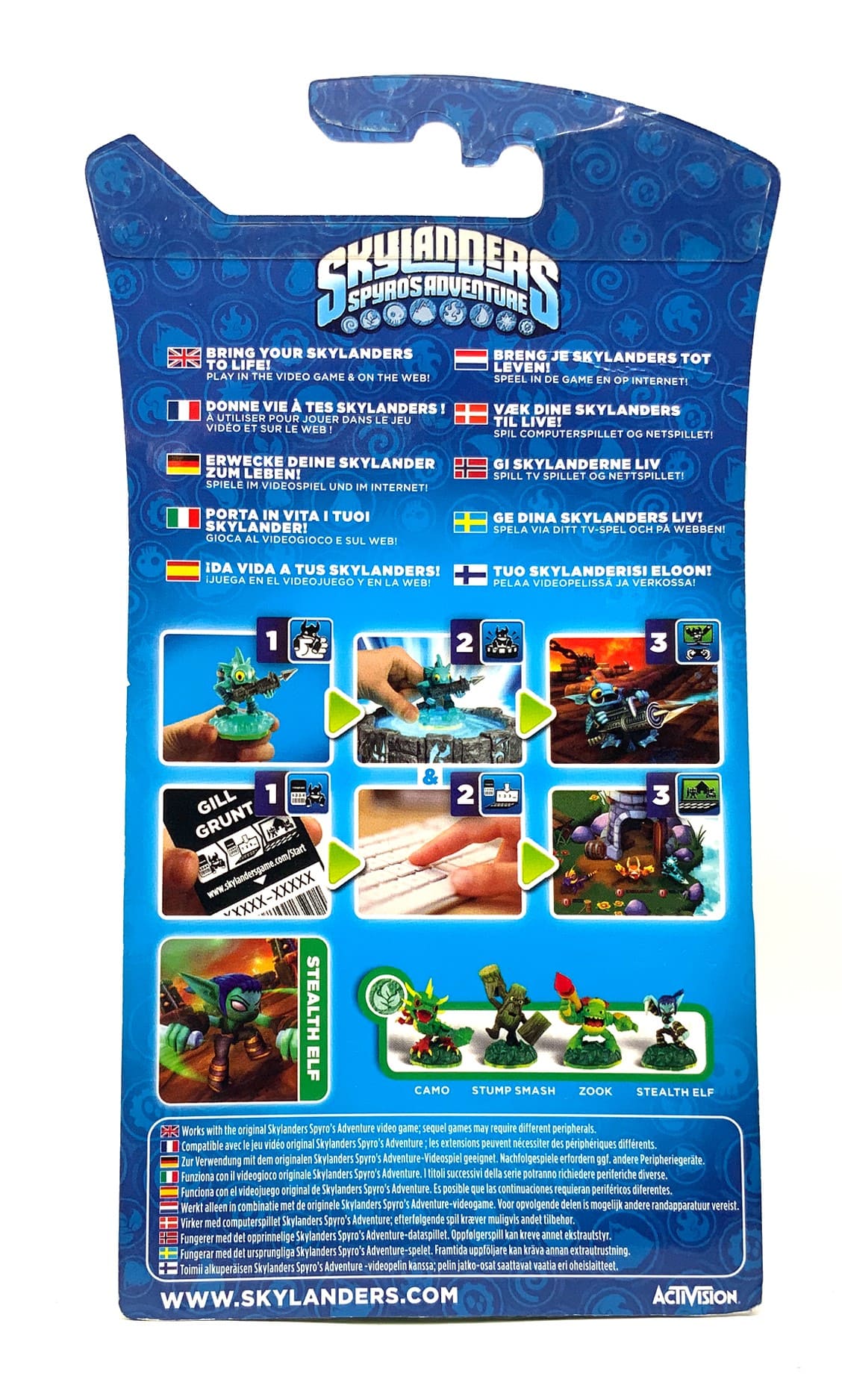 Skylanders Spyros Adventure Crystal Clear Stealth Elf Chase Variante in OVP