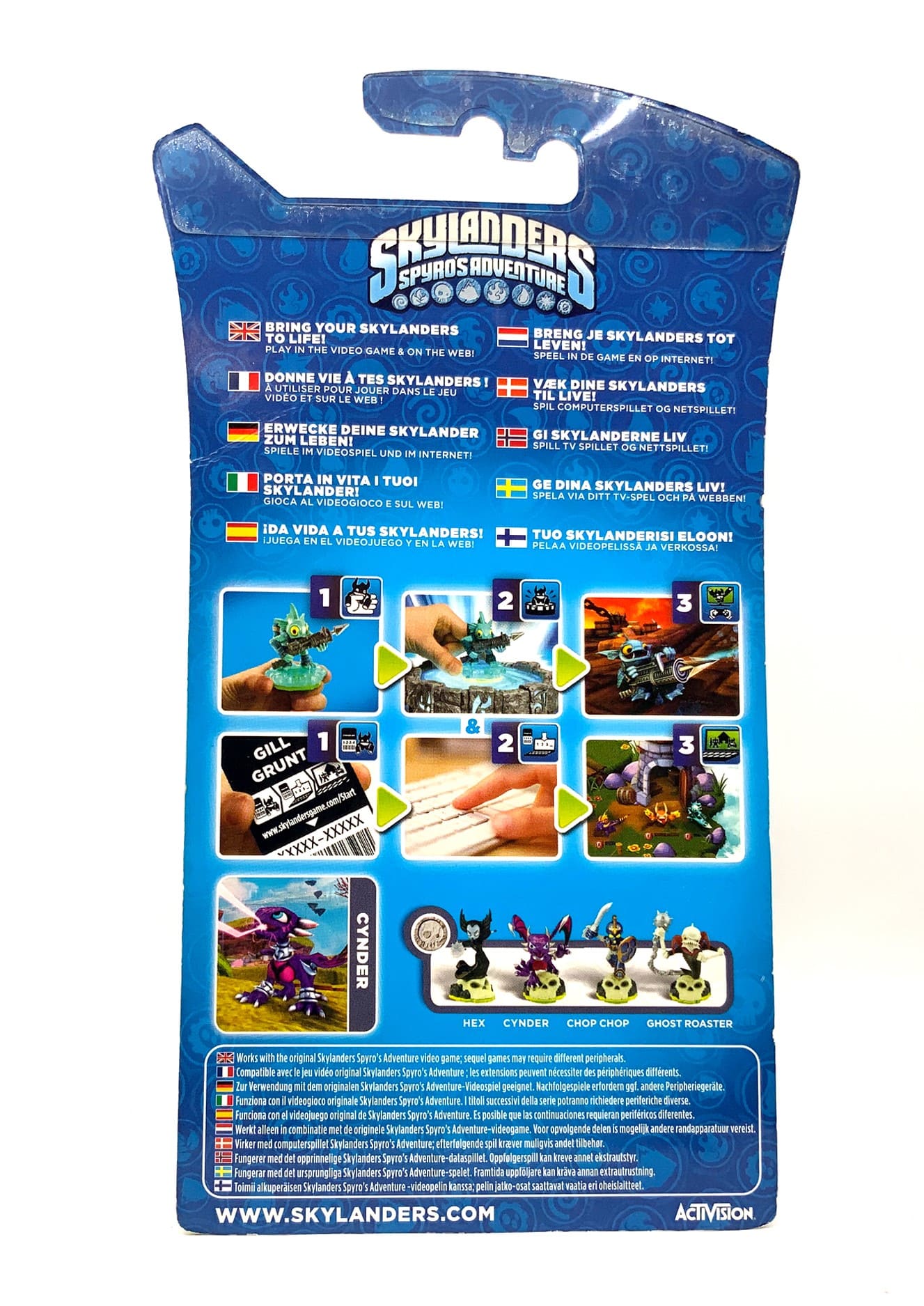 Skylanders Spyros Adventure Crystal Clear Cynder Chase Variante in OVP