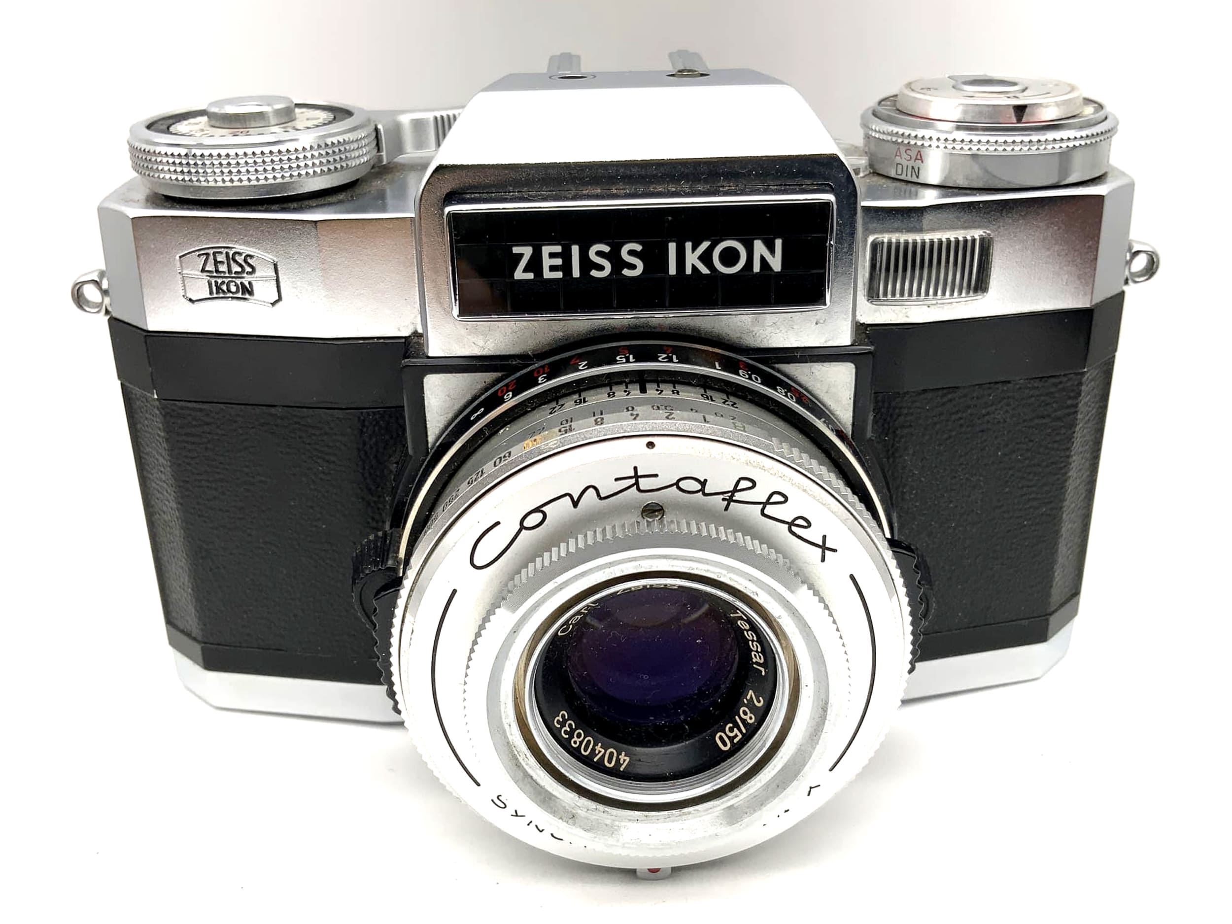 Zeiss Ikon Contaflex B 35mm SLR Tessar 2.8/50 Synchro Compur-X Body Beli defekt!