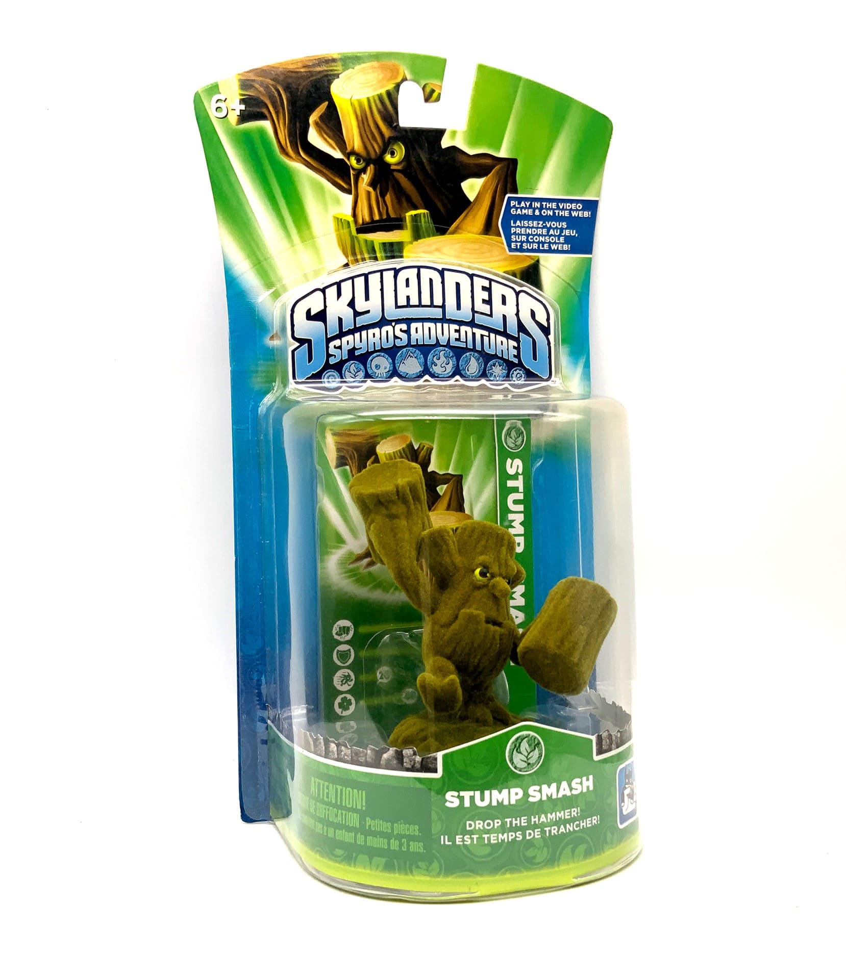 Skylanders Spyros Adventure Frito Lay Green Flocked Stump Smash in OVP