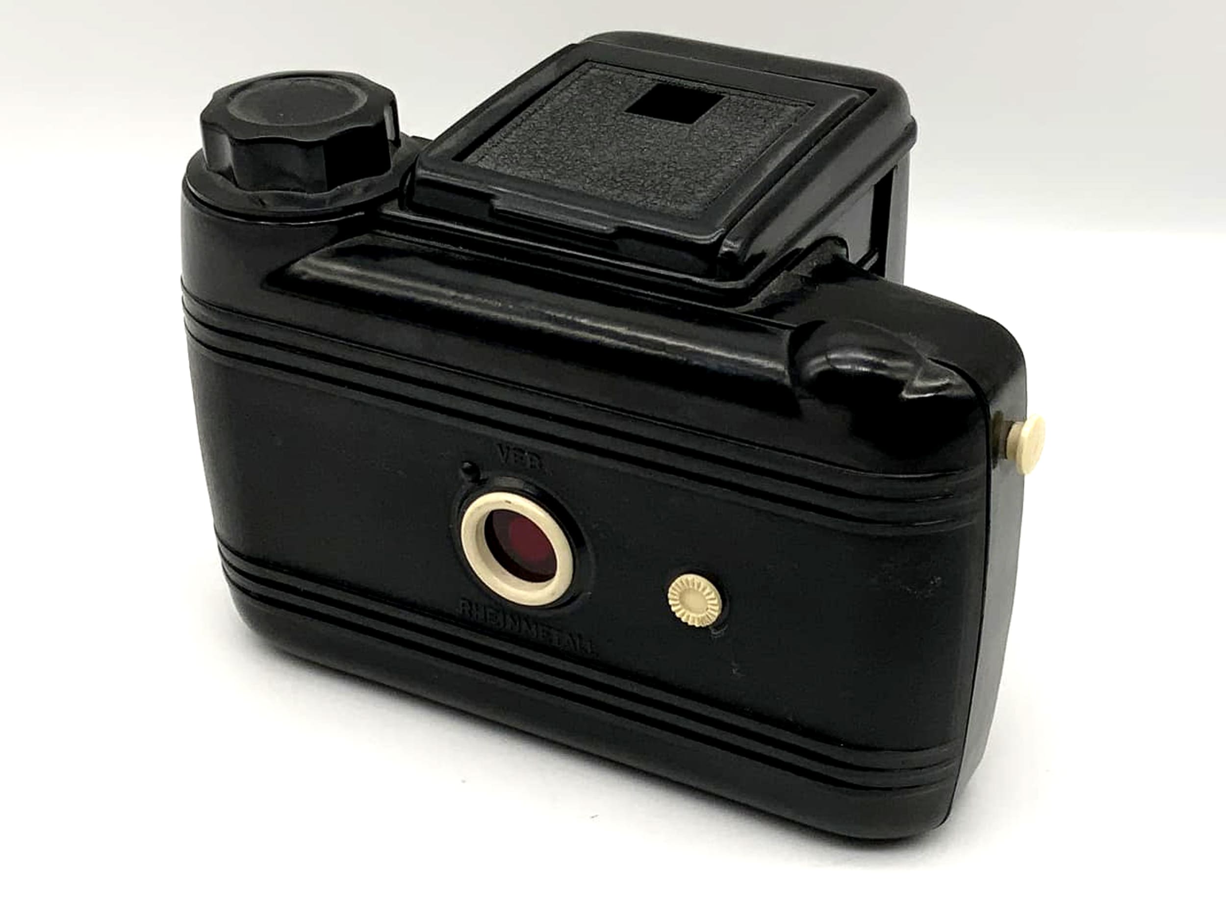 VEB Perfekta Bakelit mit Achromat 1:7.7 80mm Boxkamera Rollfilm Analogkamera