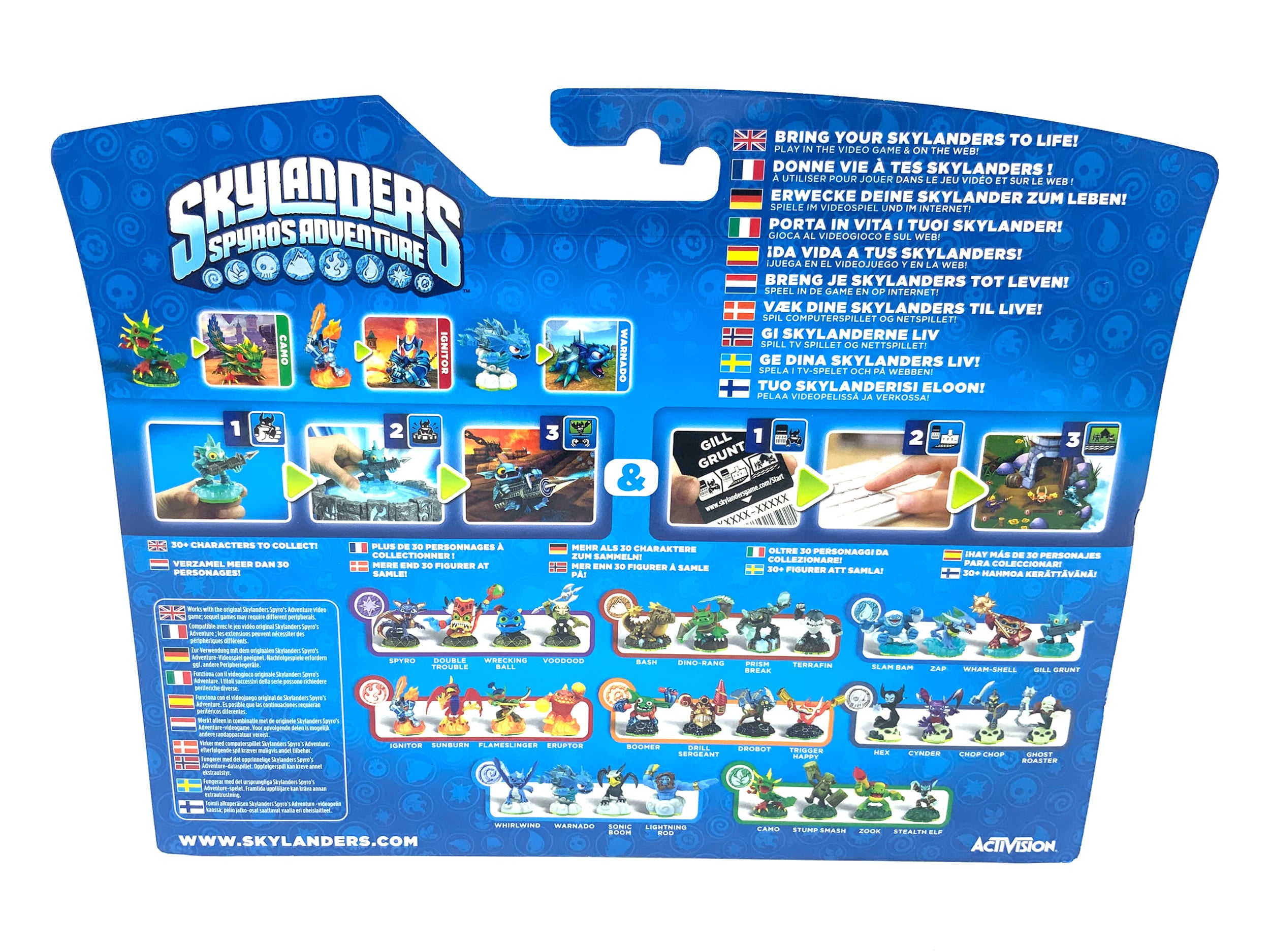 Skylanders Spyros Adventure Triple Pack Camo + Ignitor + Warnado in OVP