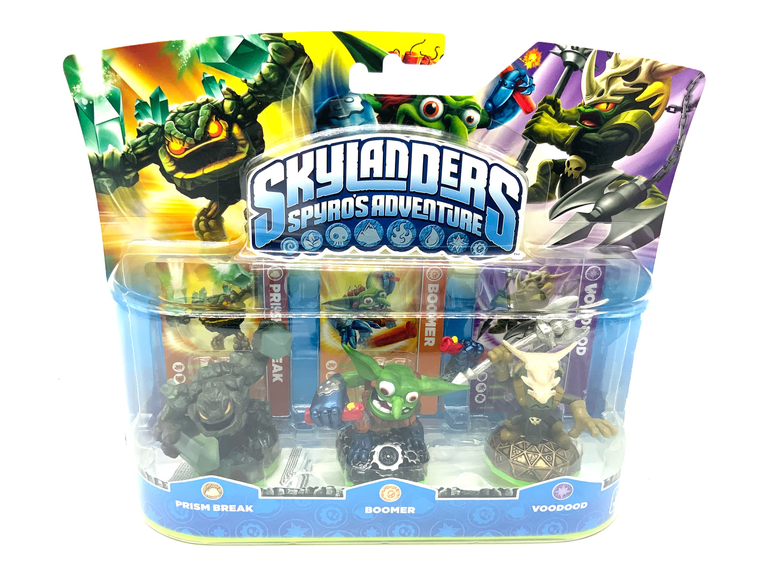 Skylanders Spyros Adventure Triple Pack Prism Break + Boomer + Voodood in OVP