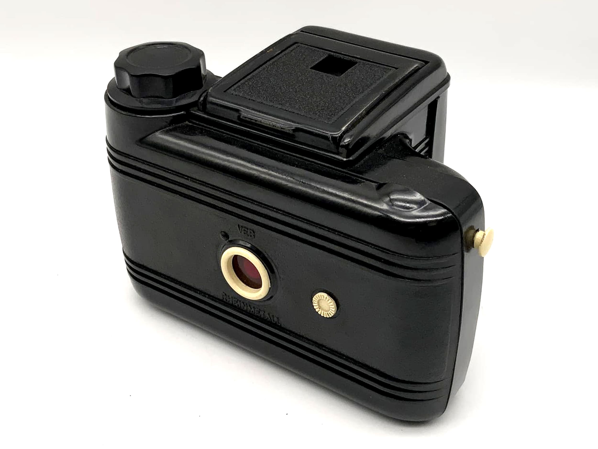 VEB Perfekta Bakelit mit Achromat 1:7.7 80mm Boxkamera Rollfilm Analogkamera