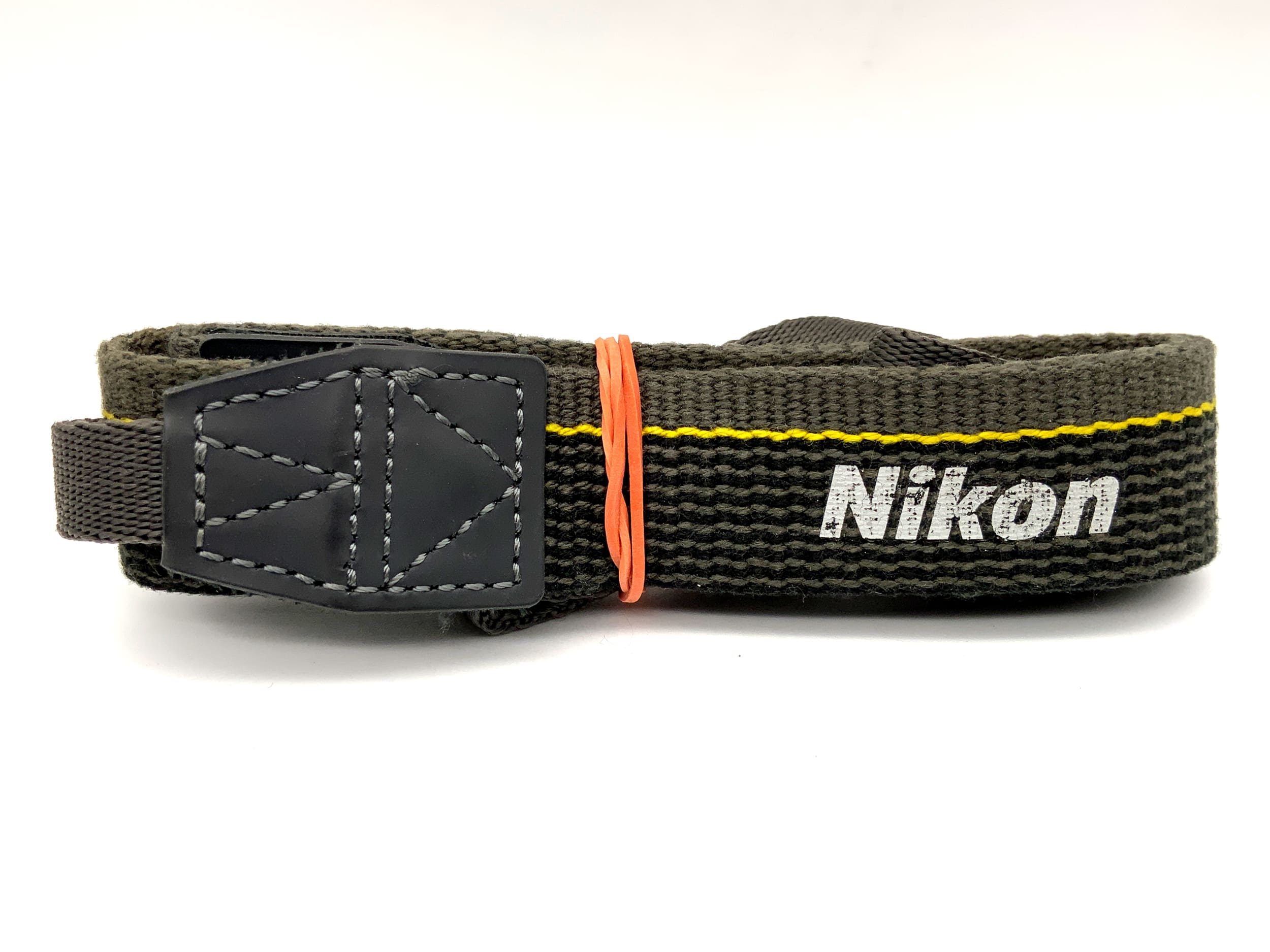 Nikon Gurt grau/gelb Hals Schultergurt Kameragurt Neck Strap