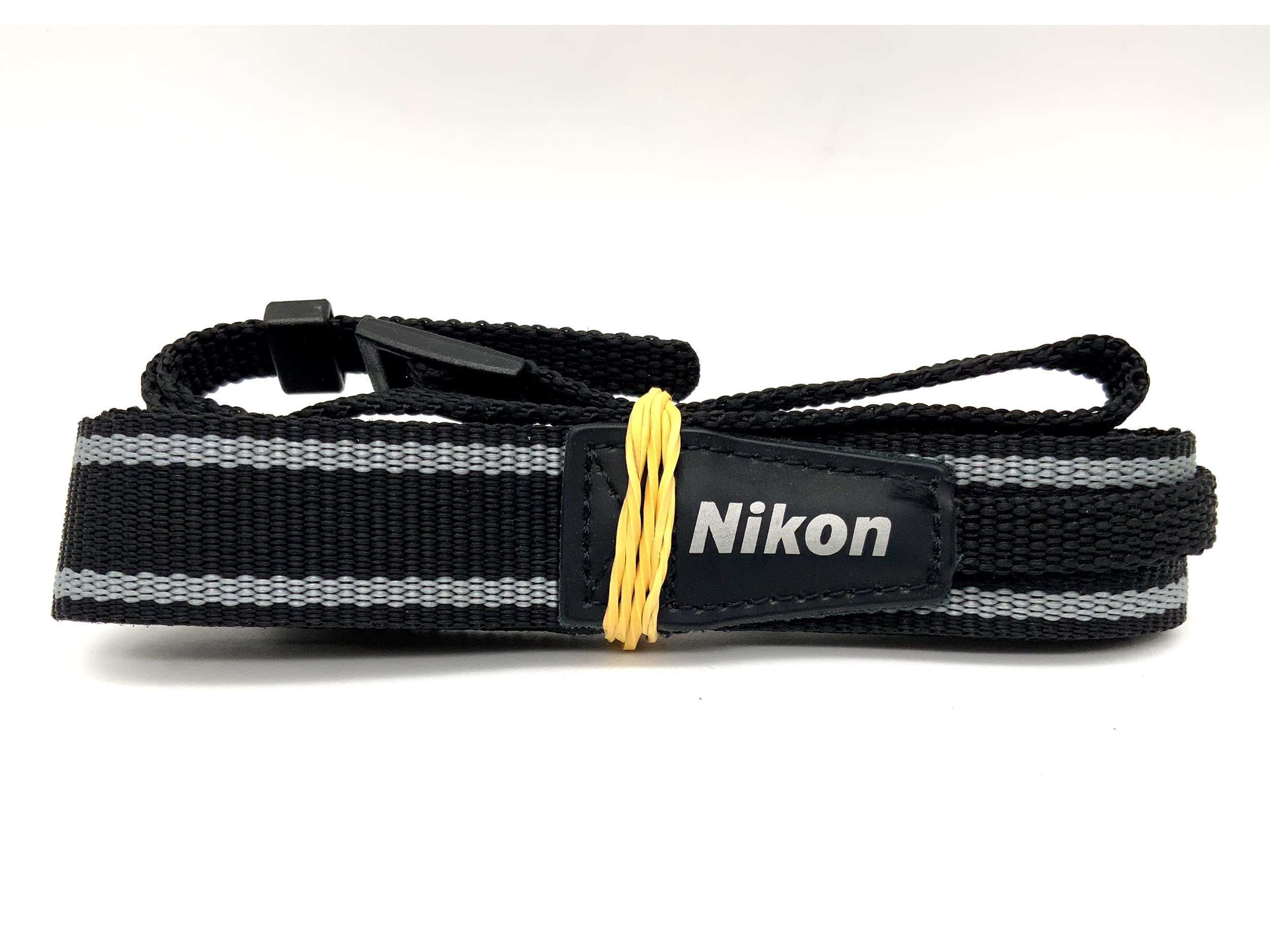 Nikon Gurt schwarz/grau Hals Schultergurt Kameragurt Neck Strap