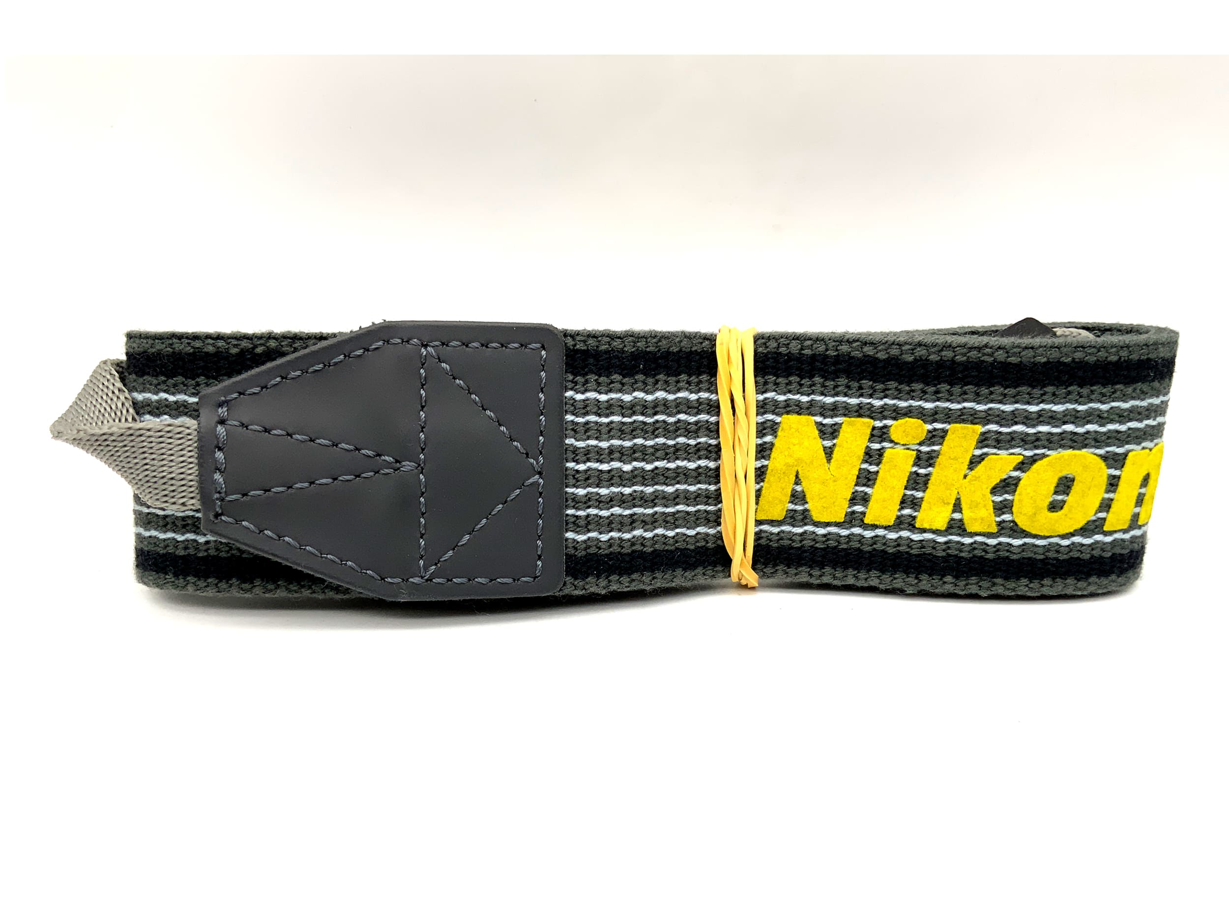 Nikon Gurt grau/gelb Tragegurt Carrying strap Trageriemen