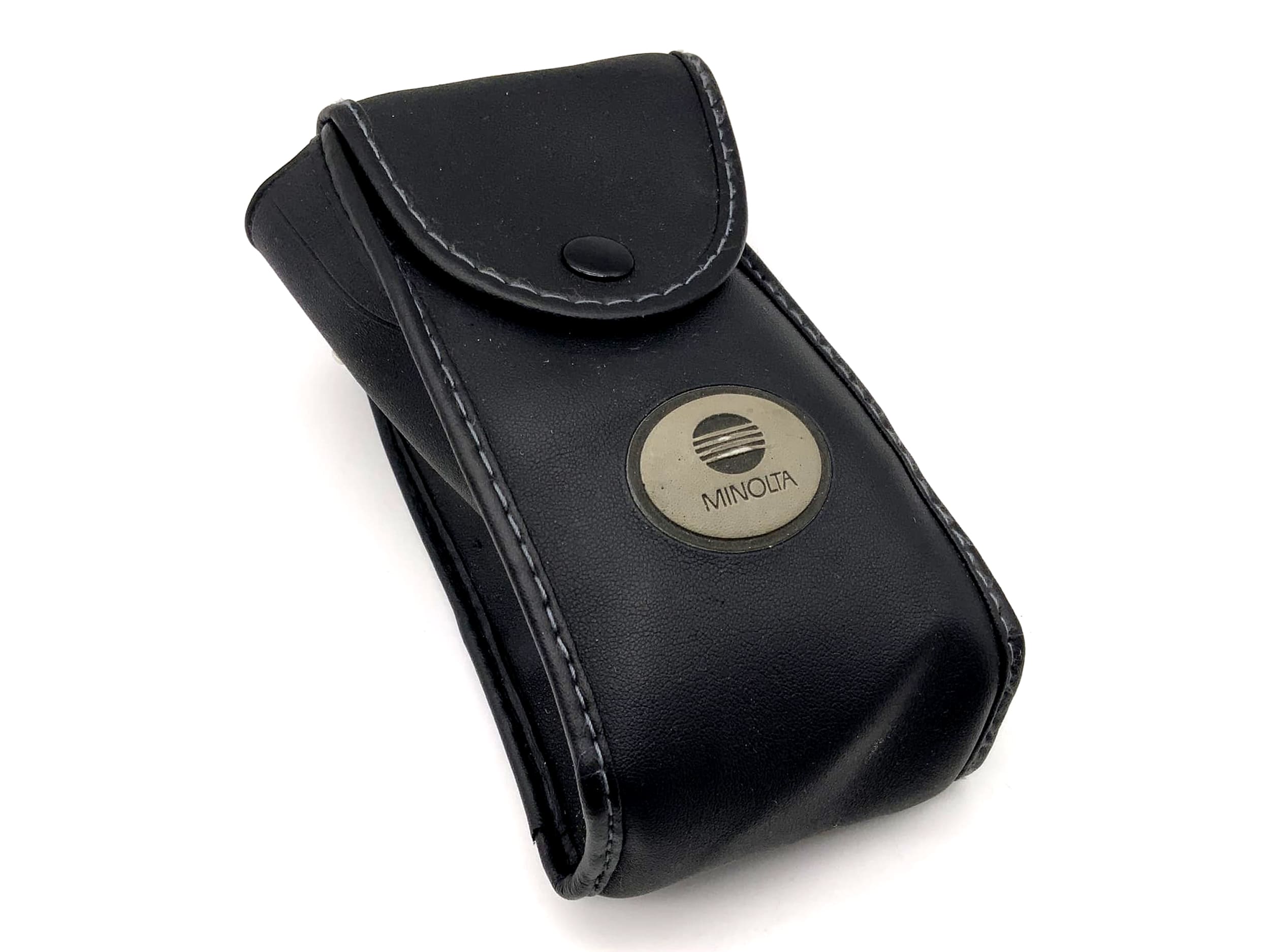 Minolta Leder Bereitschaftstasche schwarz Fototasche universell Kameratasche
