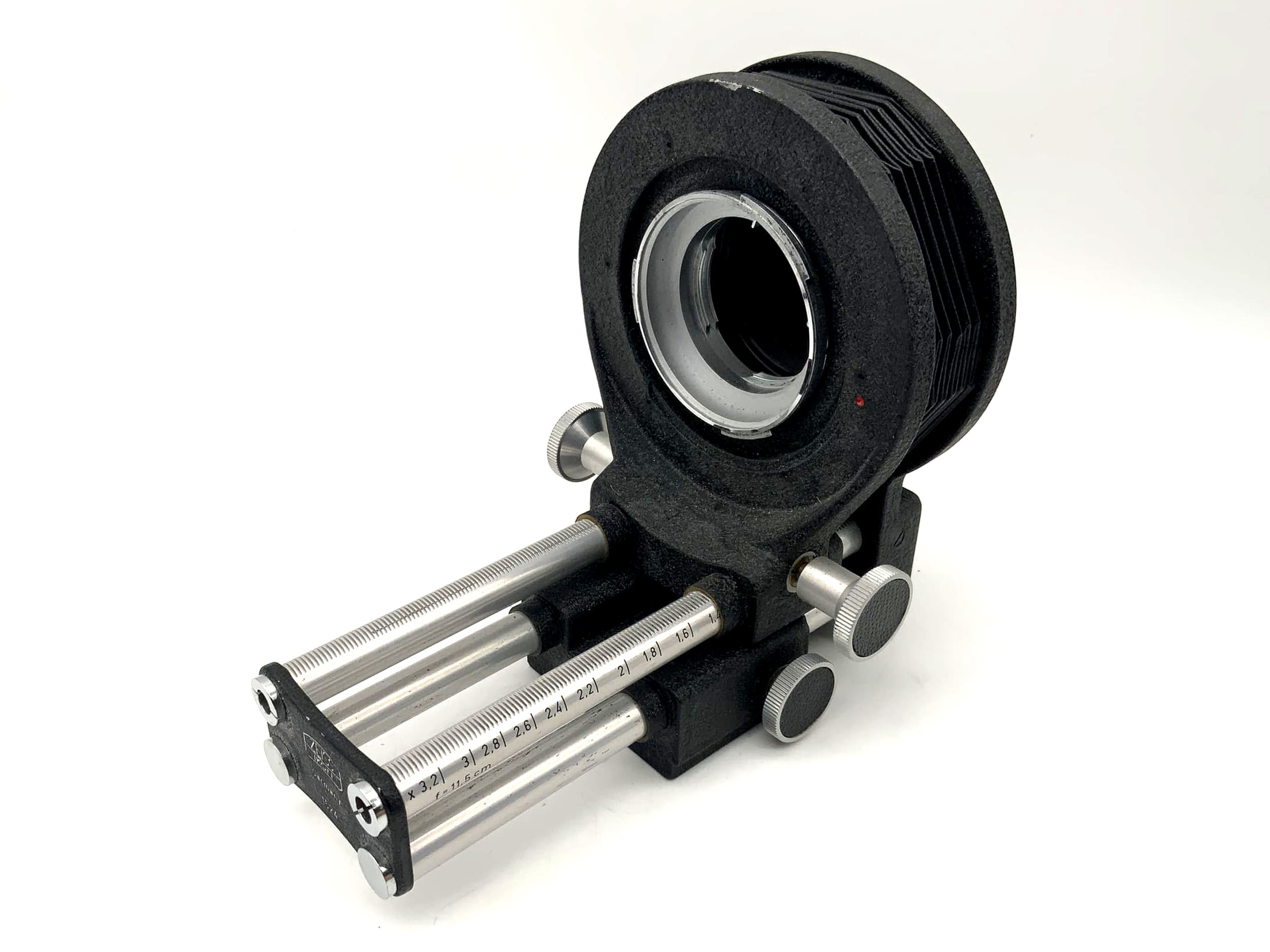 Zeiss Ikon Balgengerät schwarz Bellows mit Einstellschlitten (Contax RF)