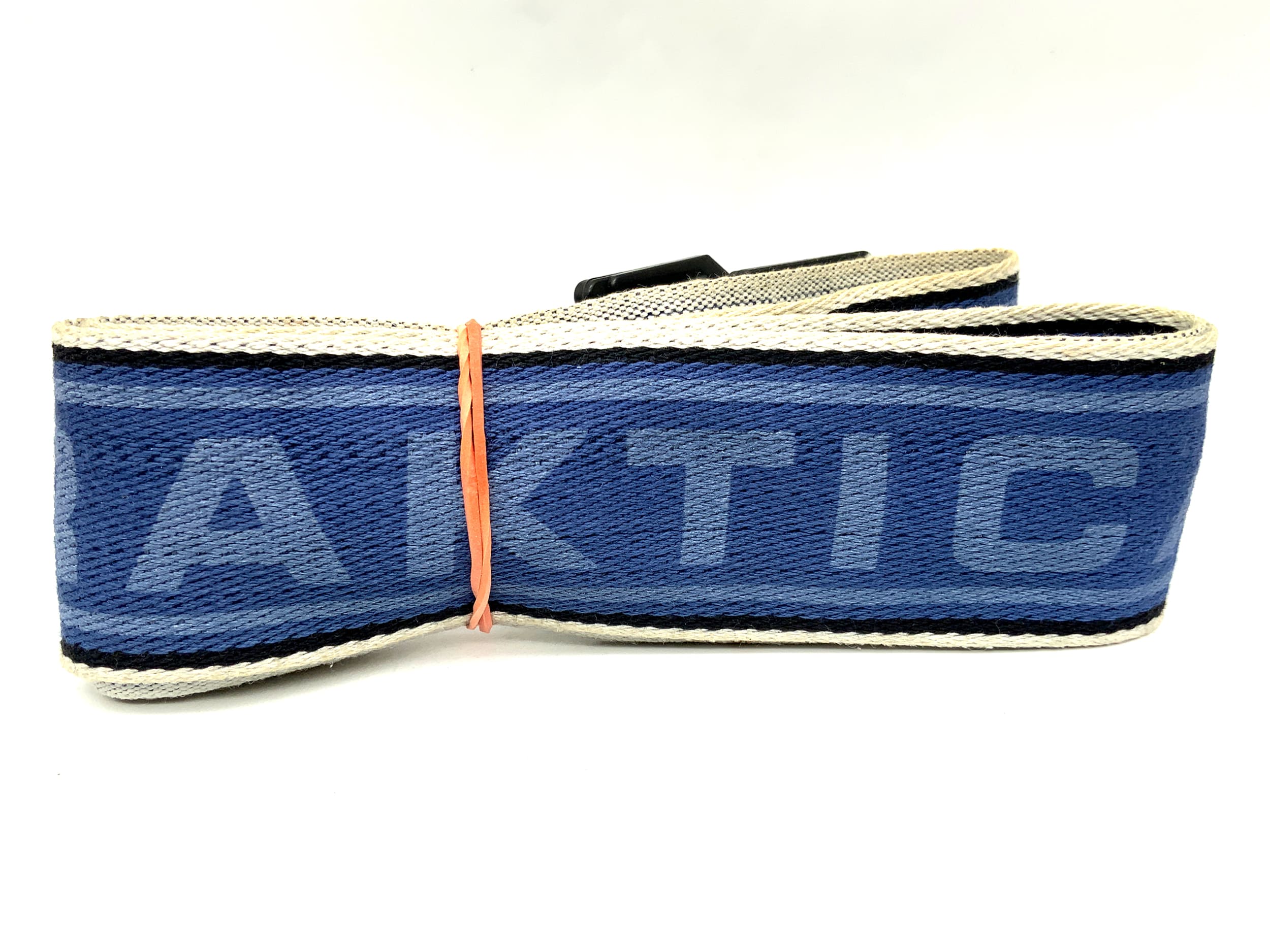 Praktica ca. 40mm breit Gurt blau/weiß Hals Schultergurt Kameragurt Neck Strap