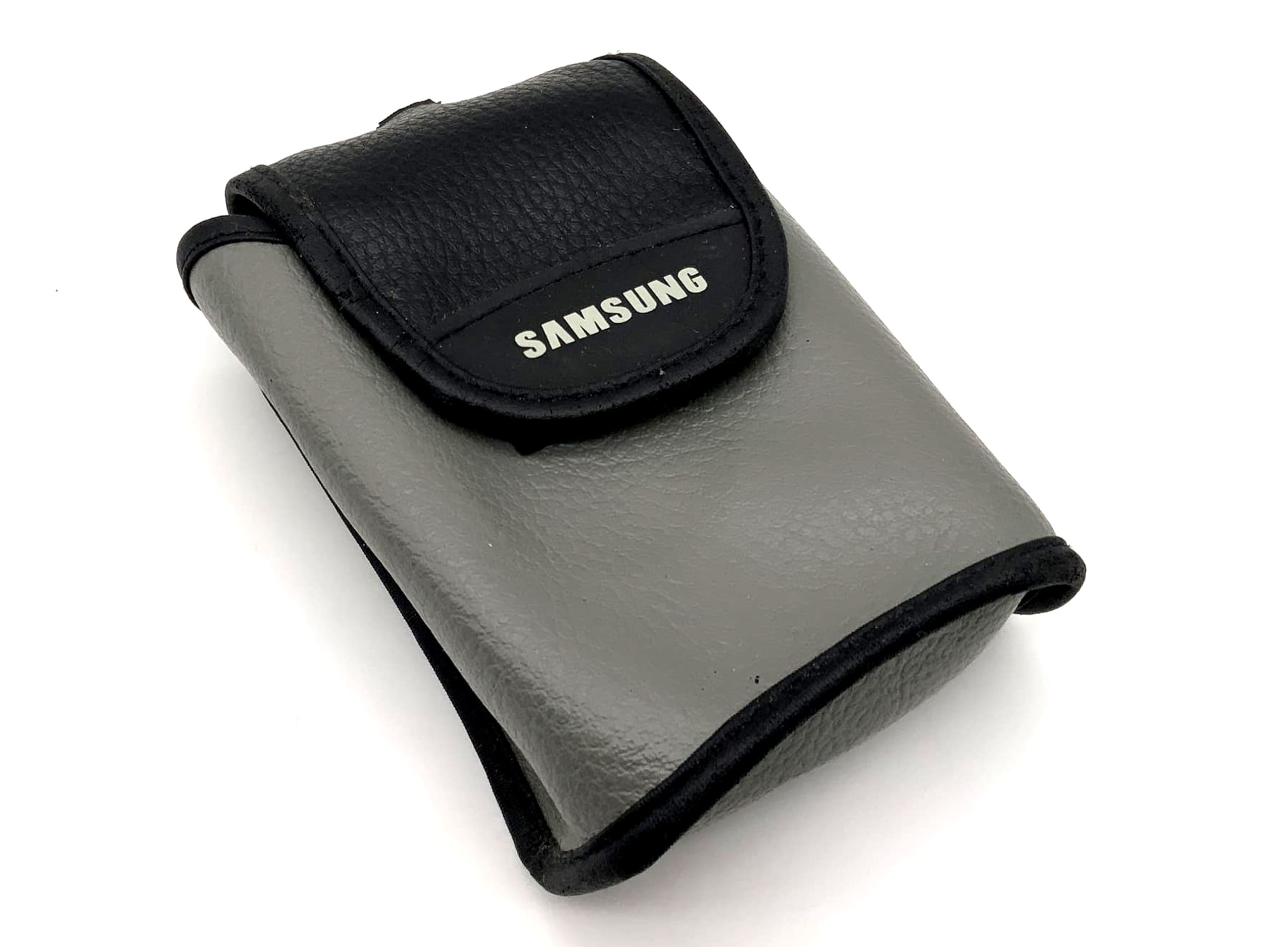 Samsung Leder Bereitschaftstasche grau Fototasche universell Kameratasche