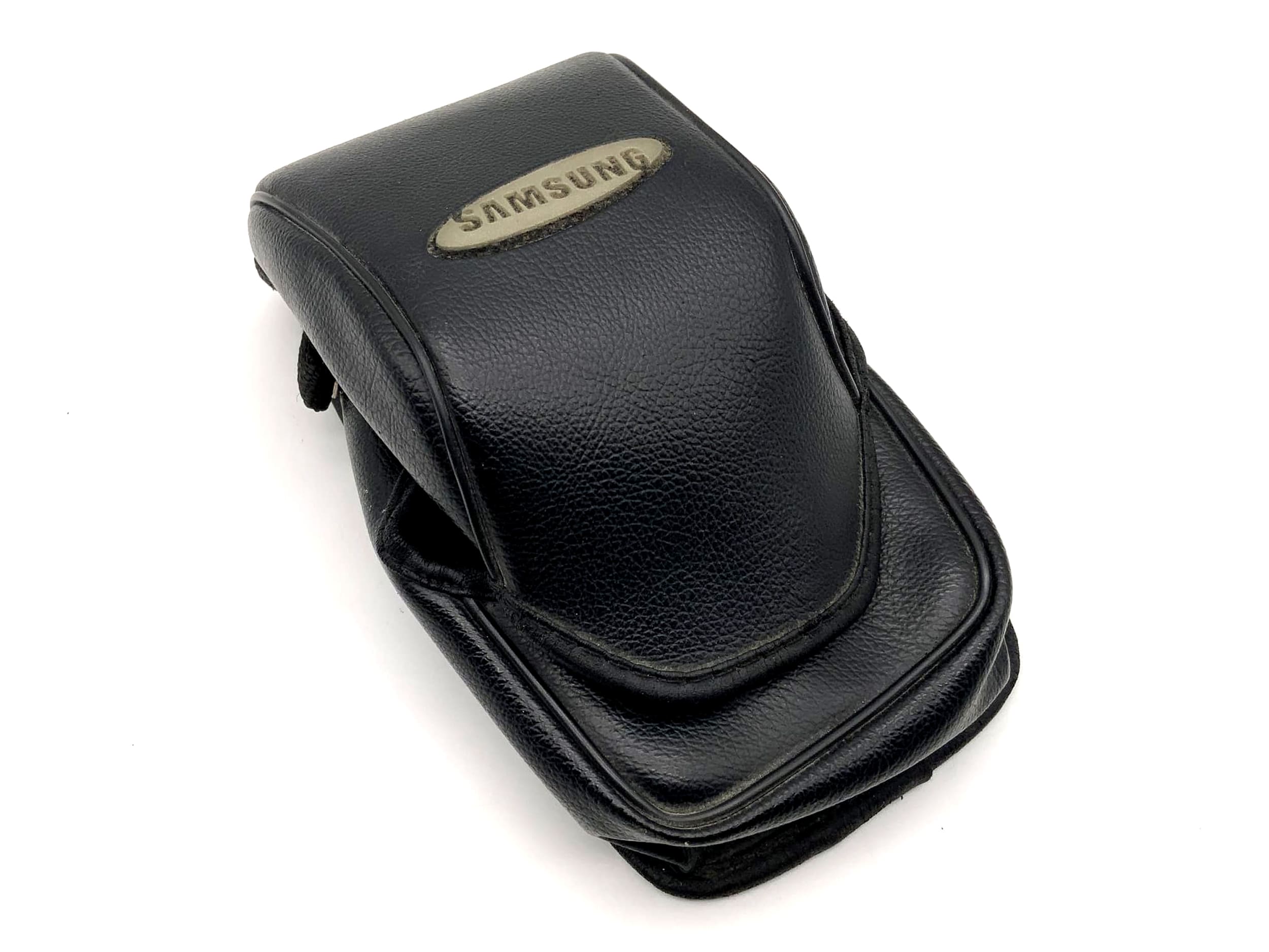 Samsung Leder Bereitschaftstasche schwarz Fototasche universell Kameratasche