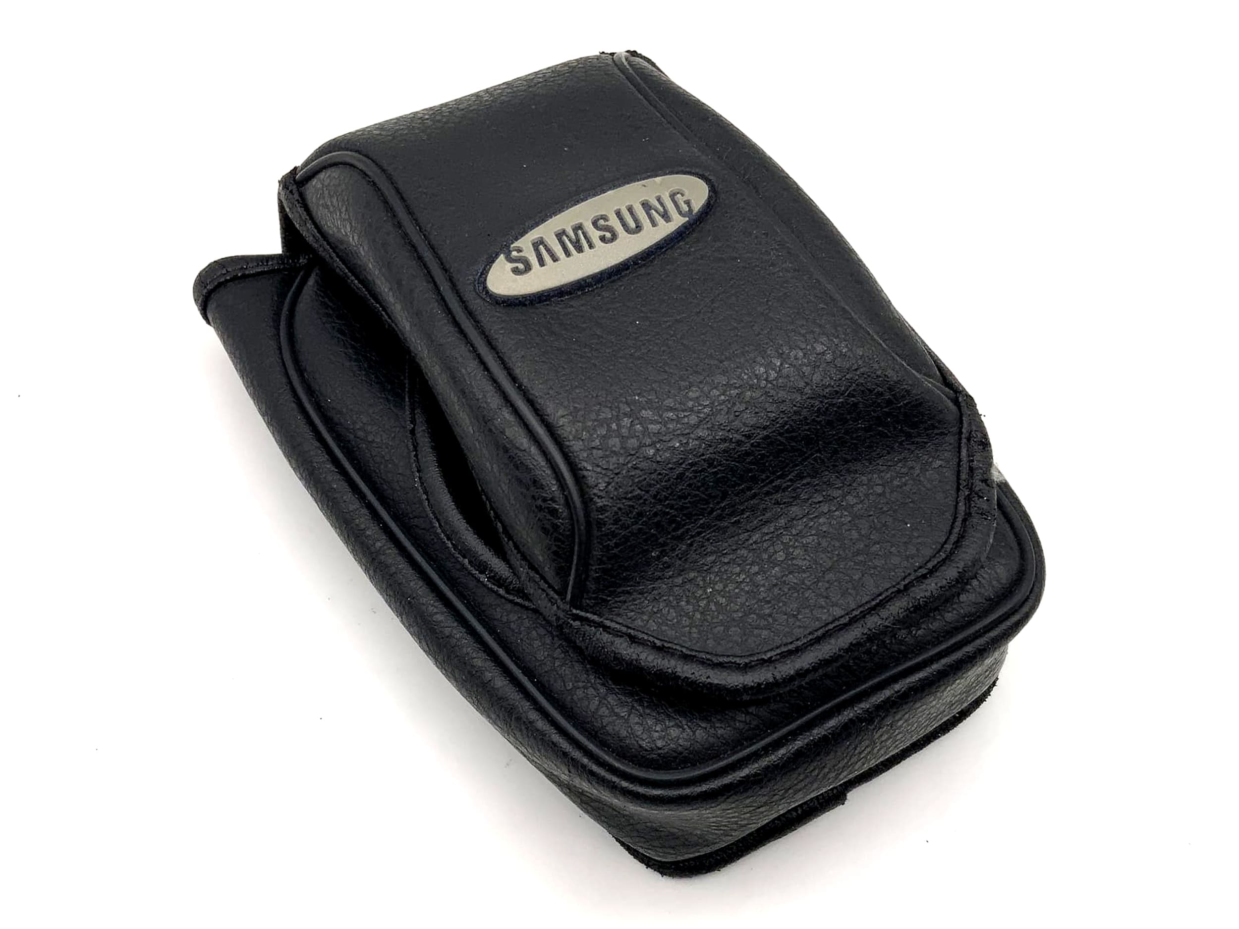 Samsung Leder Bereitschaftstasche schwarz Fototasche universell Kameratasche