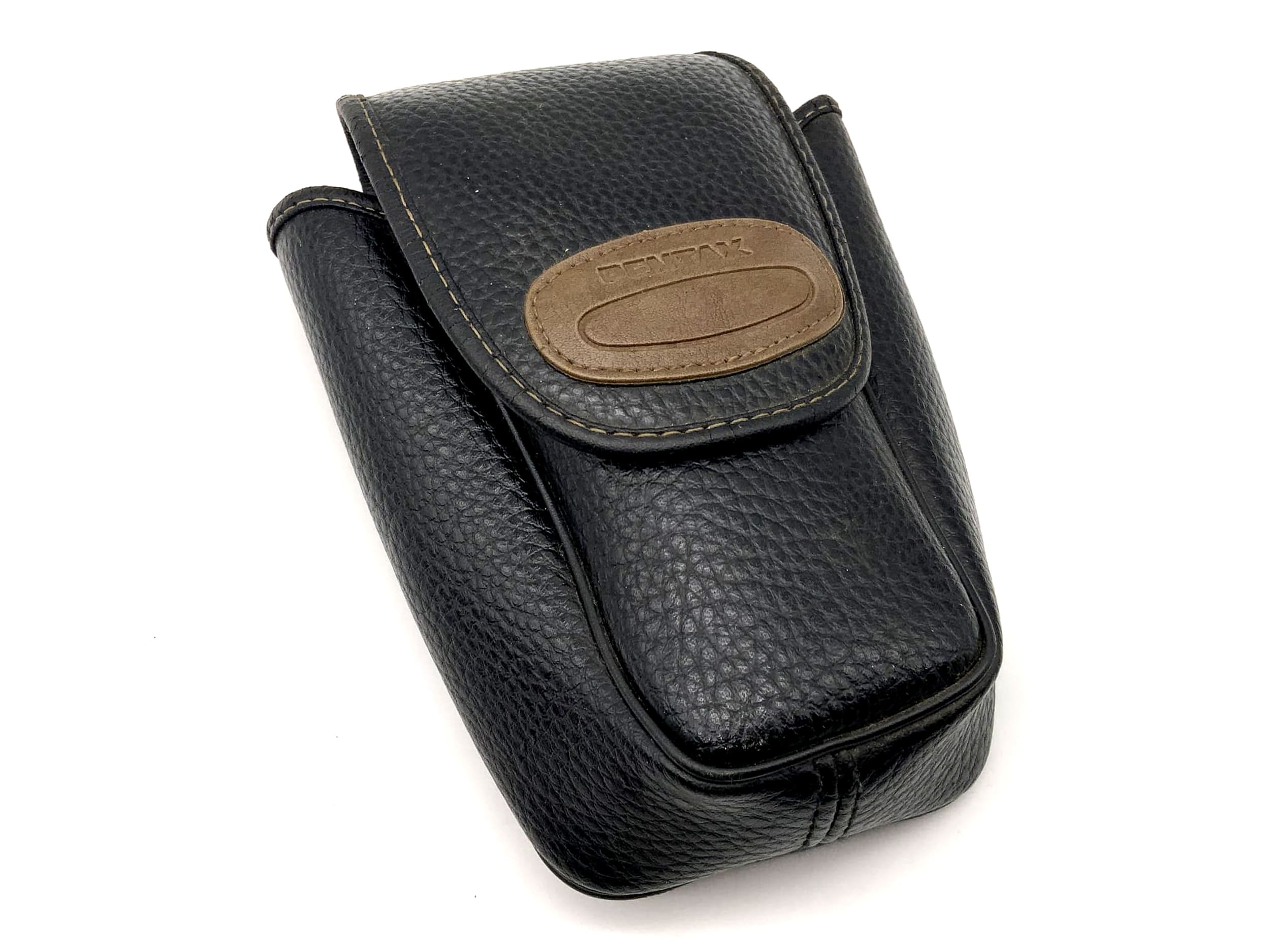 Pentax Leder Bereitschaftstasche schwarz Fototasche universell Kameratasche