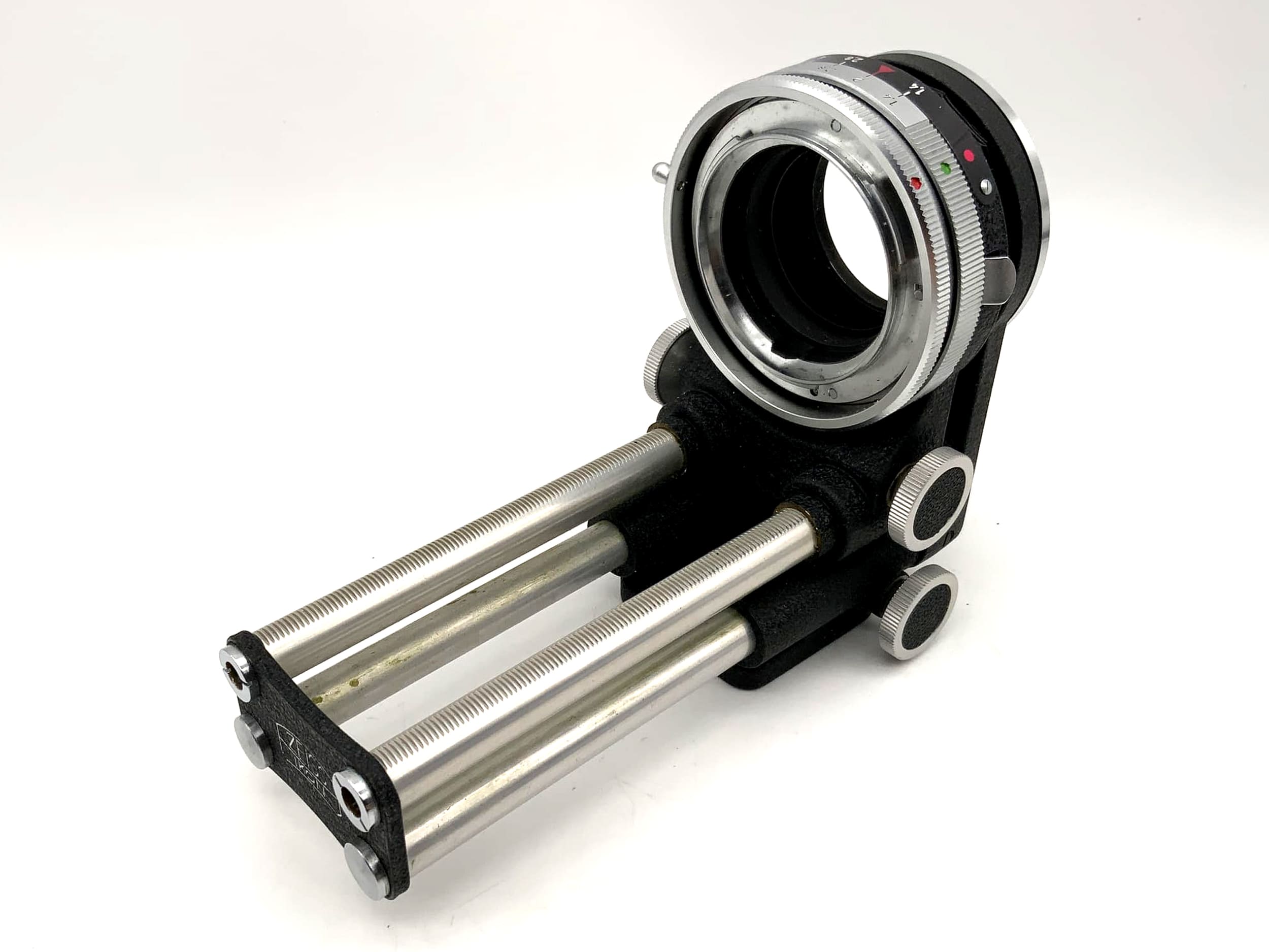 Zeiss Ikon Balgengerät schwarz Bellows mit Einstellschlitten (für Contarex)