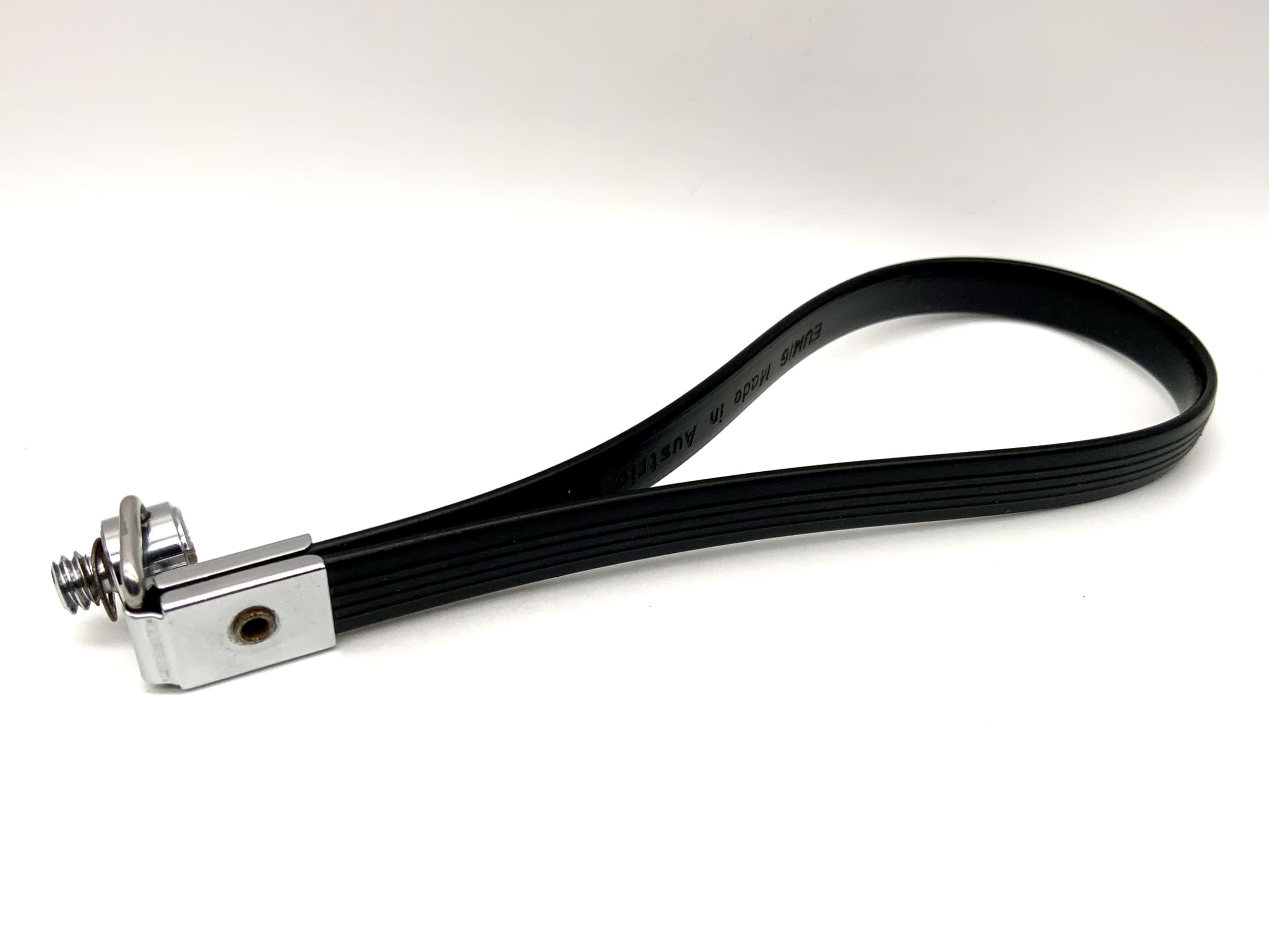 Eumig mit 1/4 Gewinde Hand Strap schwarz Handschlaufe Wrist Strap Leder