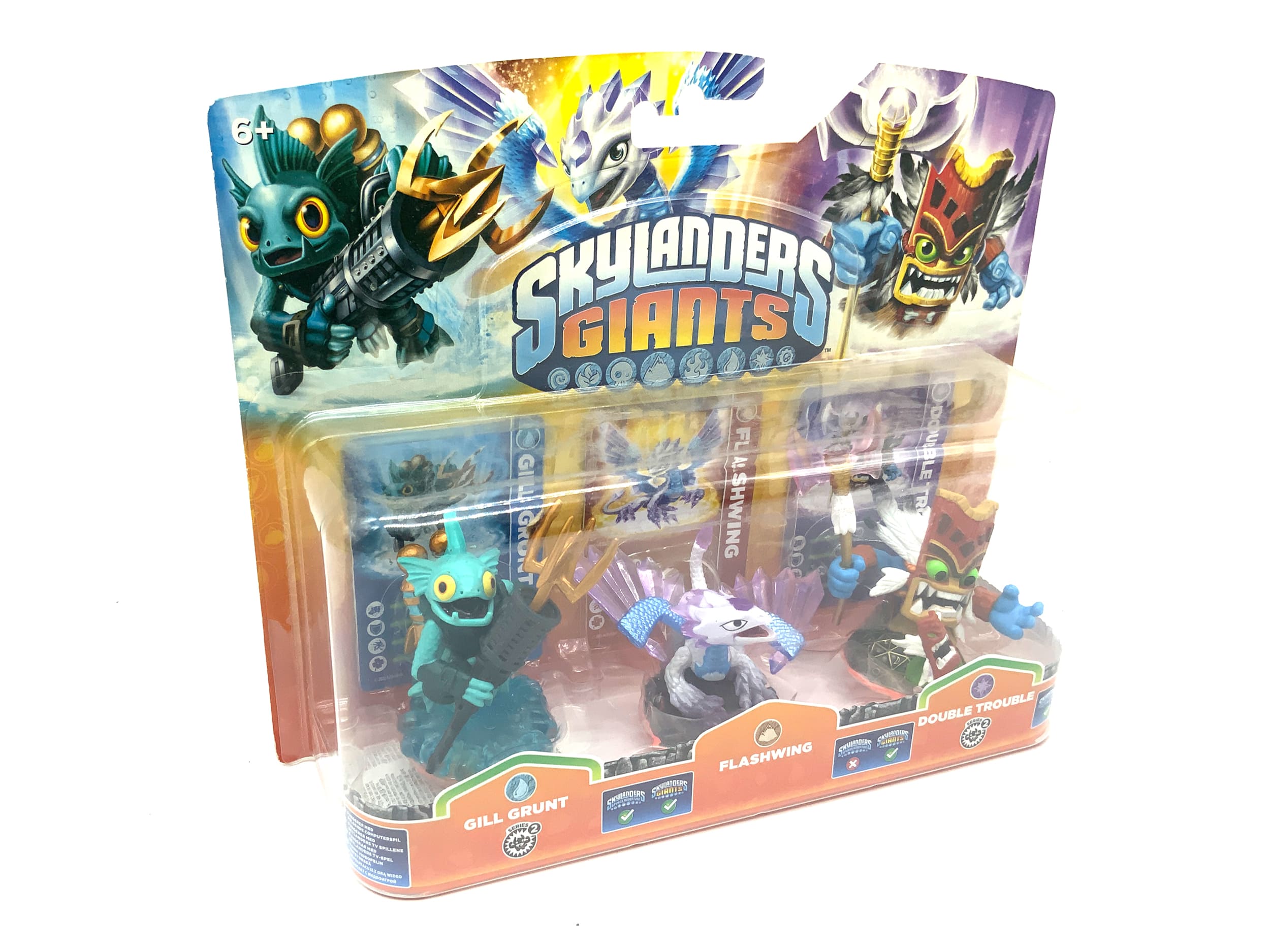 Skylanders Giants Triple Pack Gill Grunt + Flashwing + Double Trouble in OVP