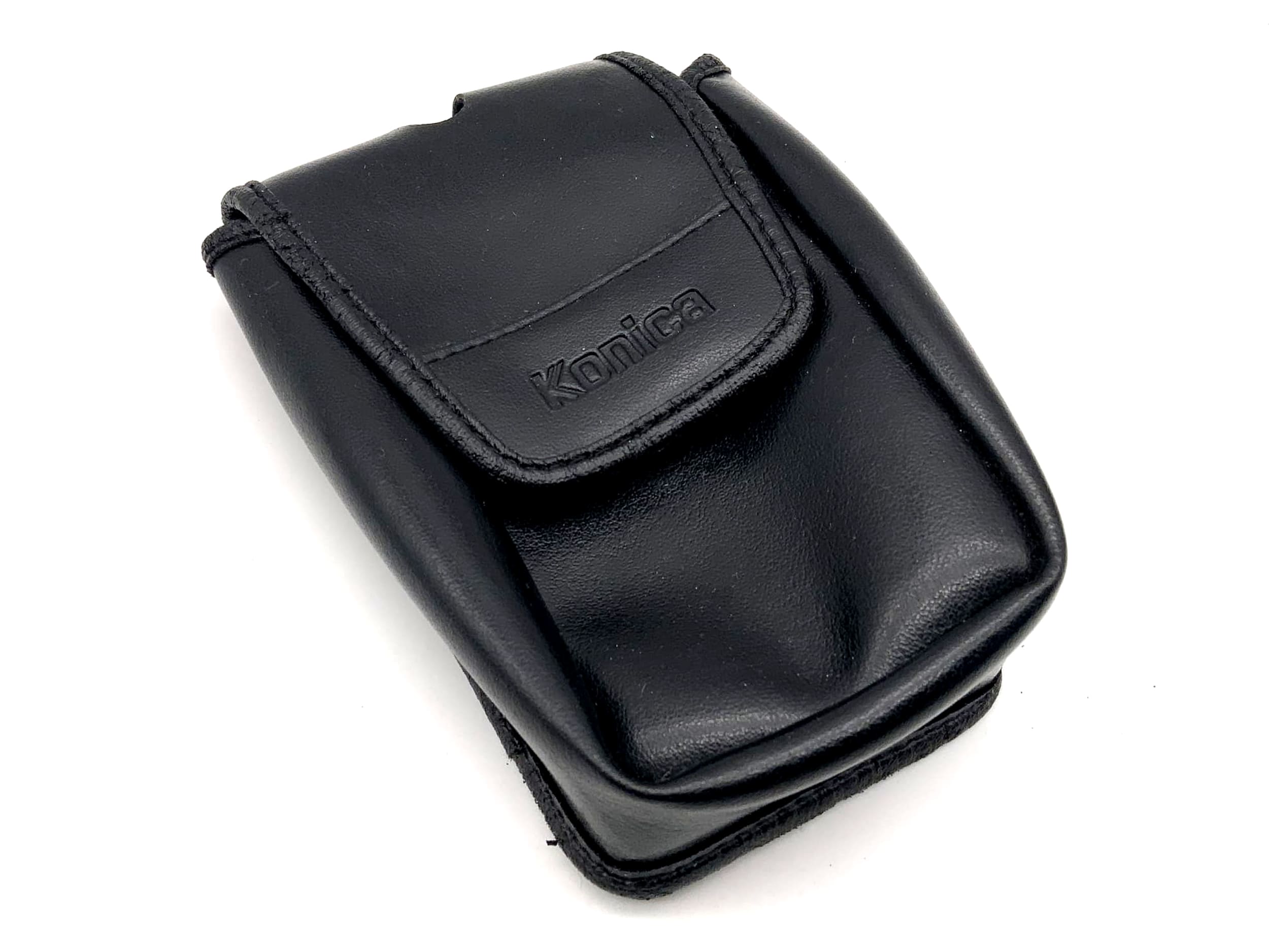Konica Leder Bereitschaftstasche schwarz Fototasche universell Kameratasche
