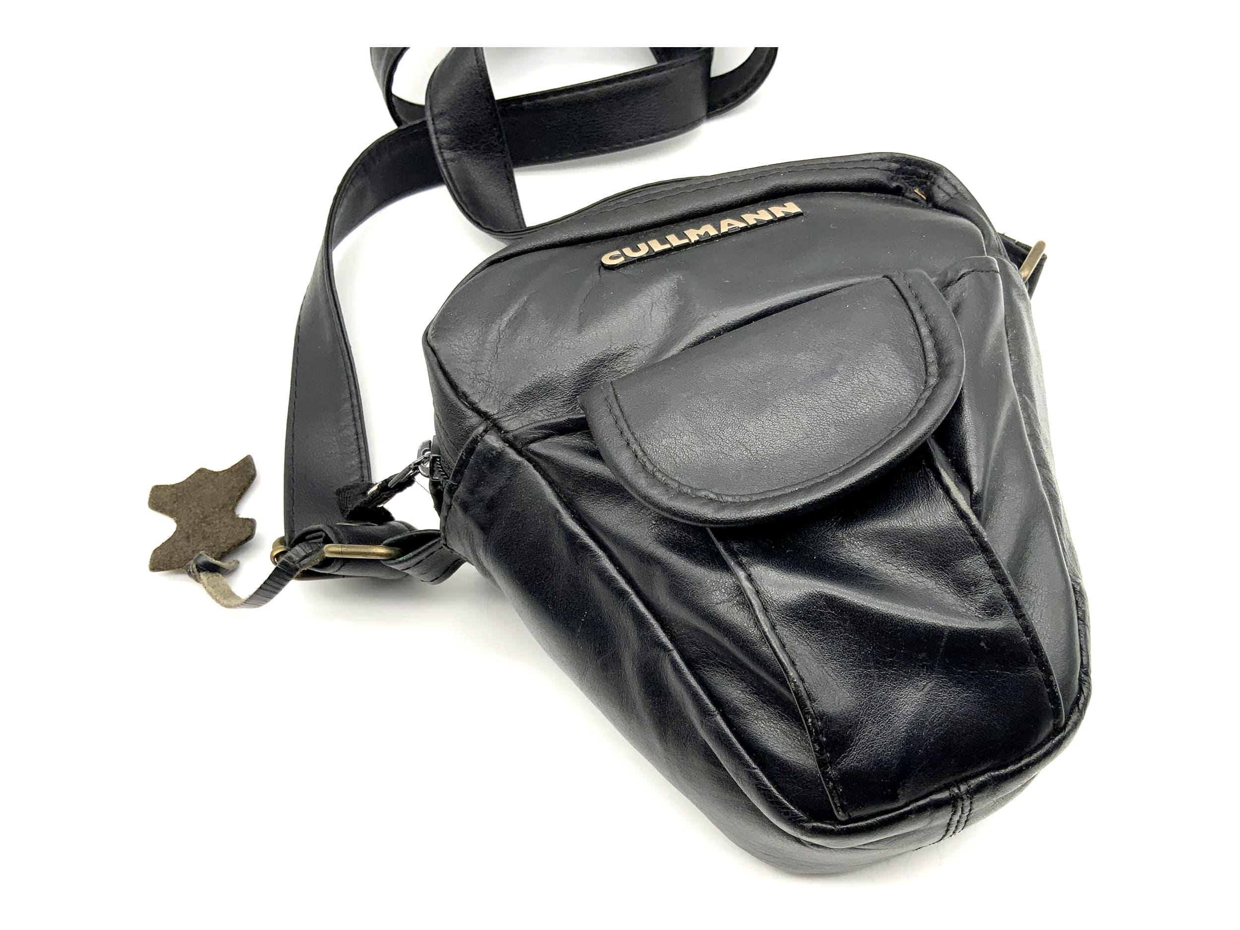 Cullmann Leder Kameratasche schwarz Kamera Bag universell Umhängetasche V-förmig