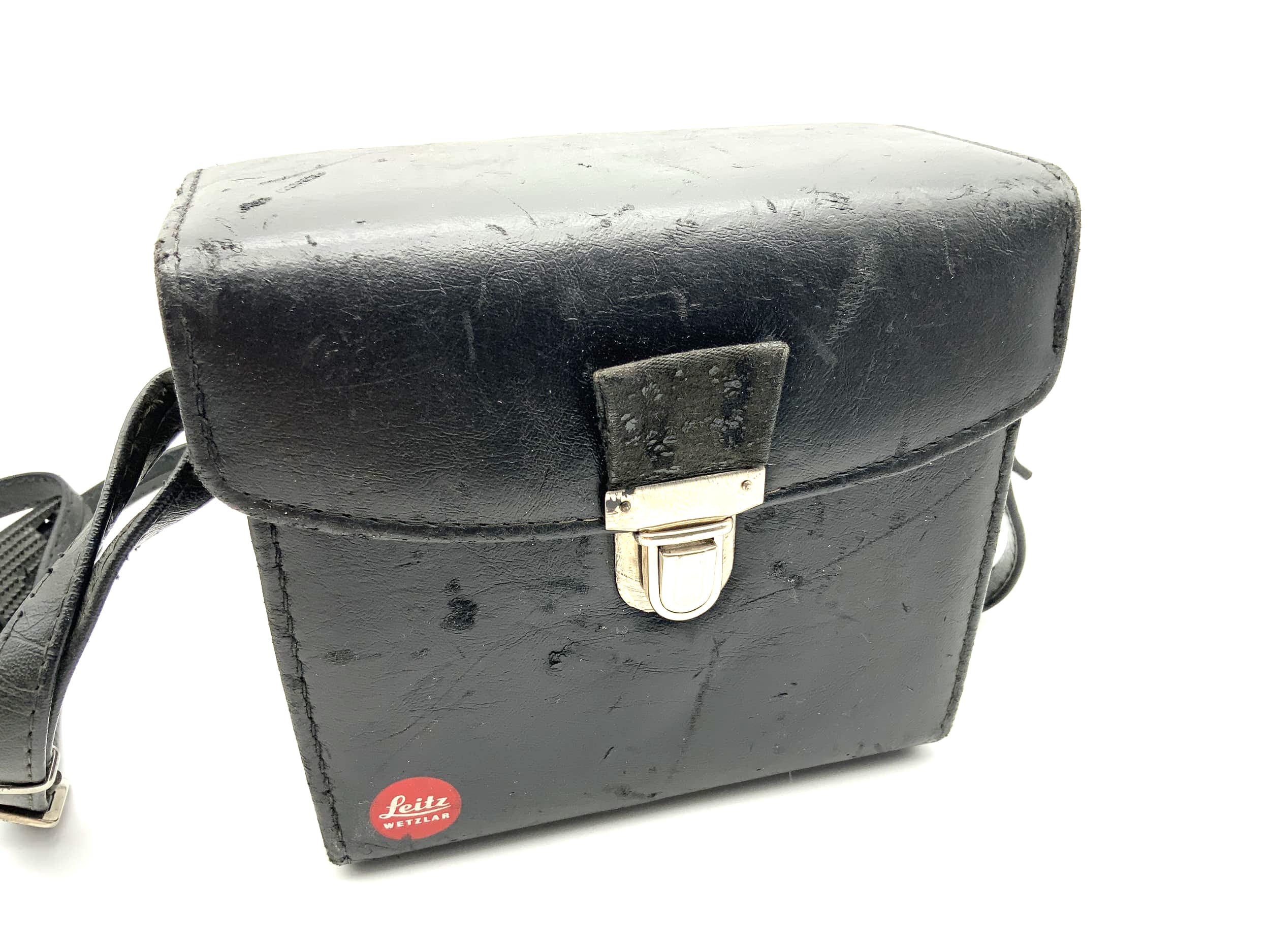 Leitz Leder Kameratasche schwarz Kamera Bag universell Umhängetasche