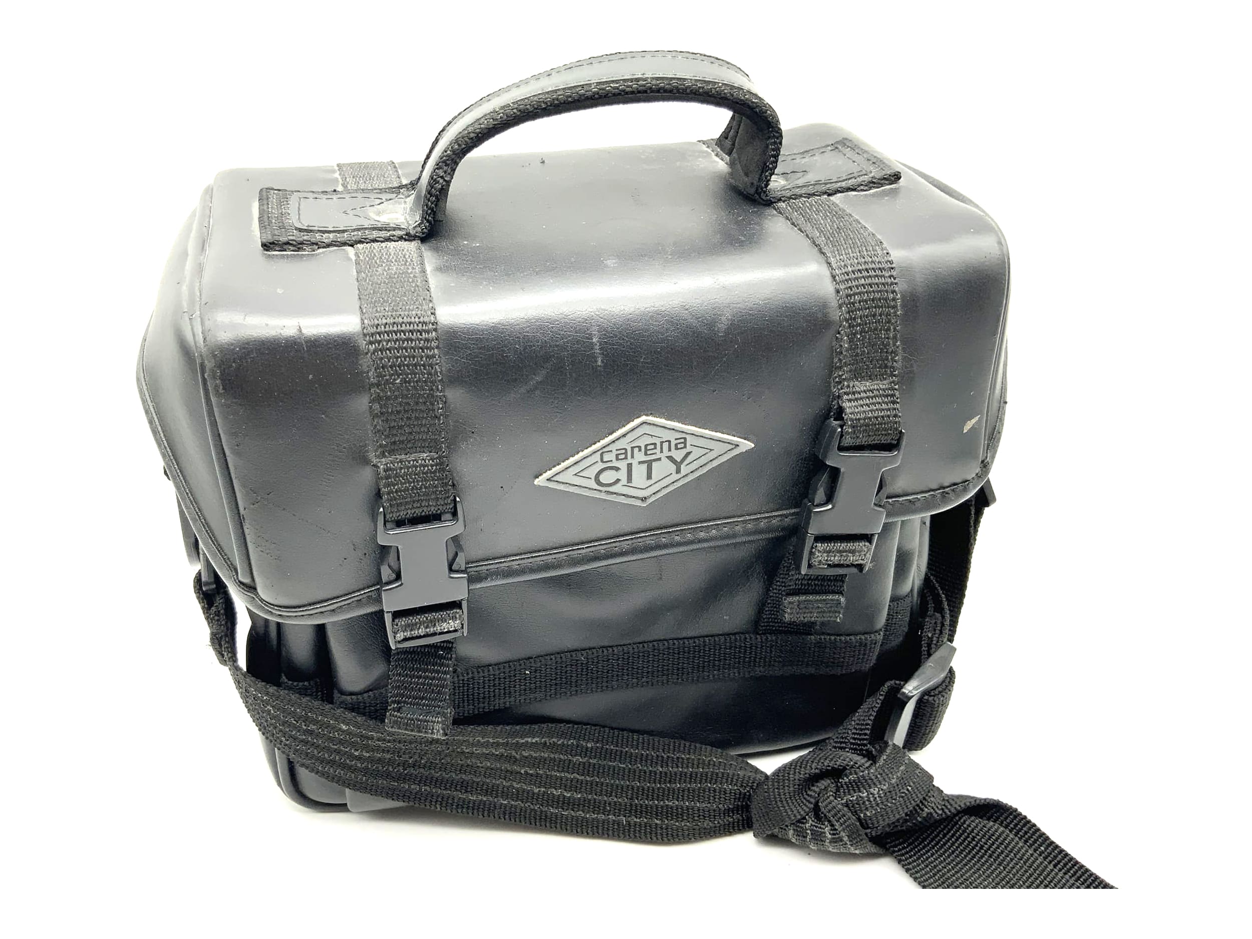 Carena City Leder ca.25x21x12cm Kameratasche schwarz universell Umhängetasche