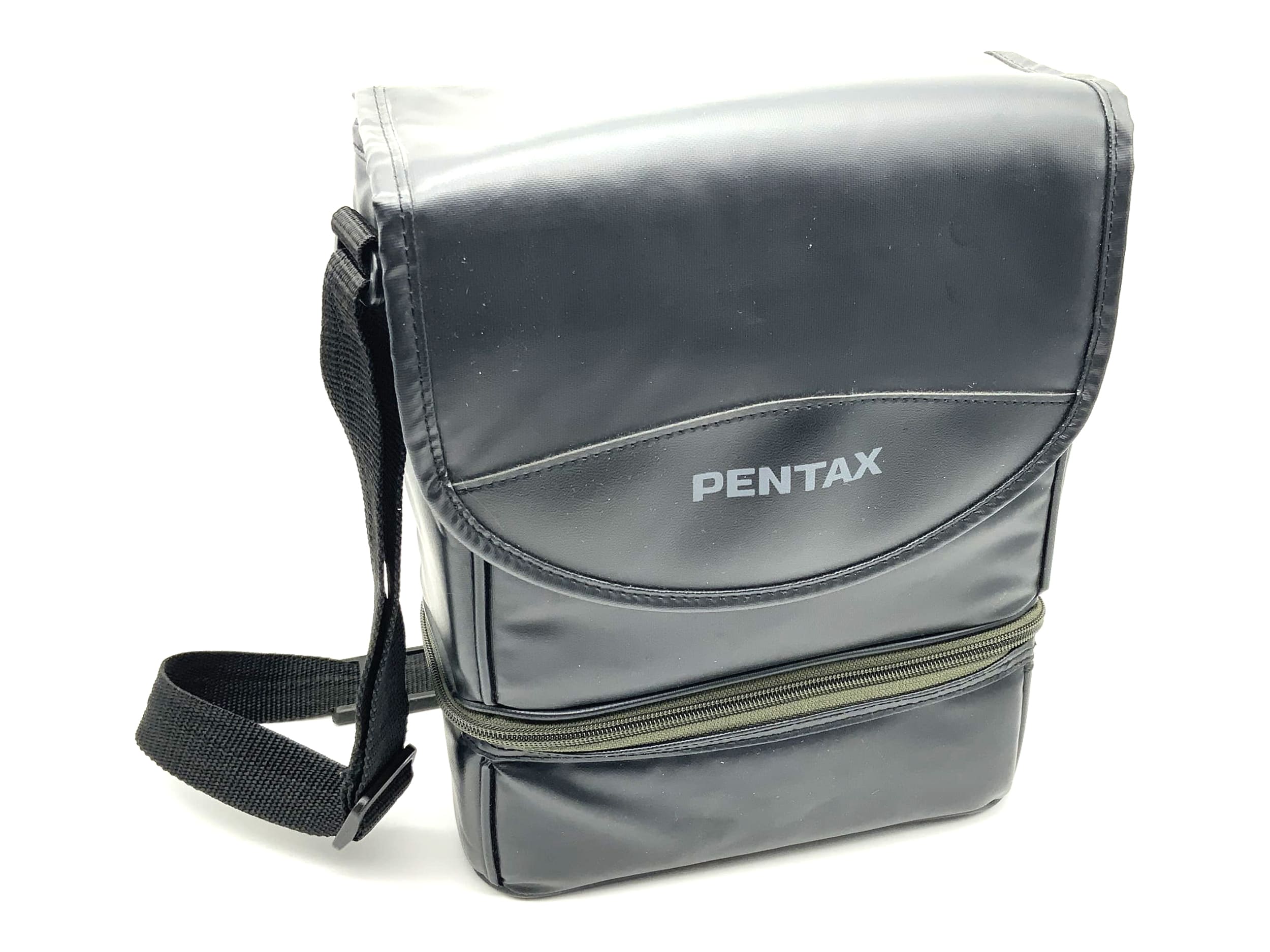 Pentax ca.21x18x10cm Leder Kameratasche schwarz universell Umhängetasche