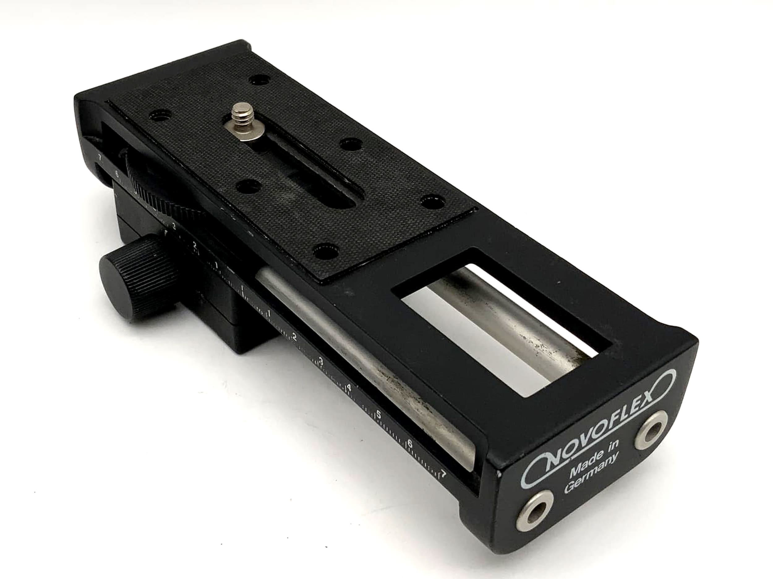 Novoflex Einstellschlitten Castel K schwarz Makroschlitten focusing Rack