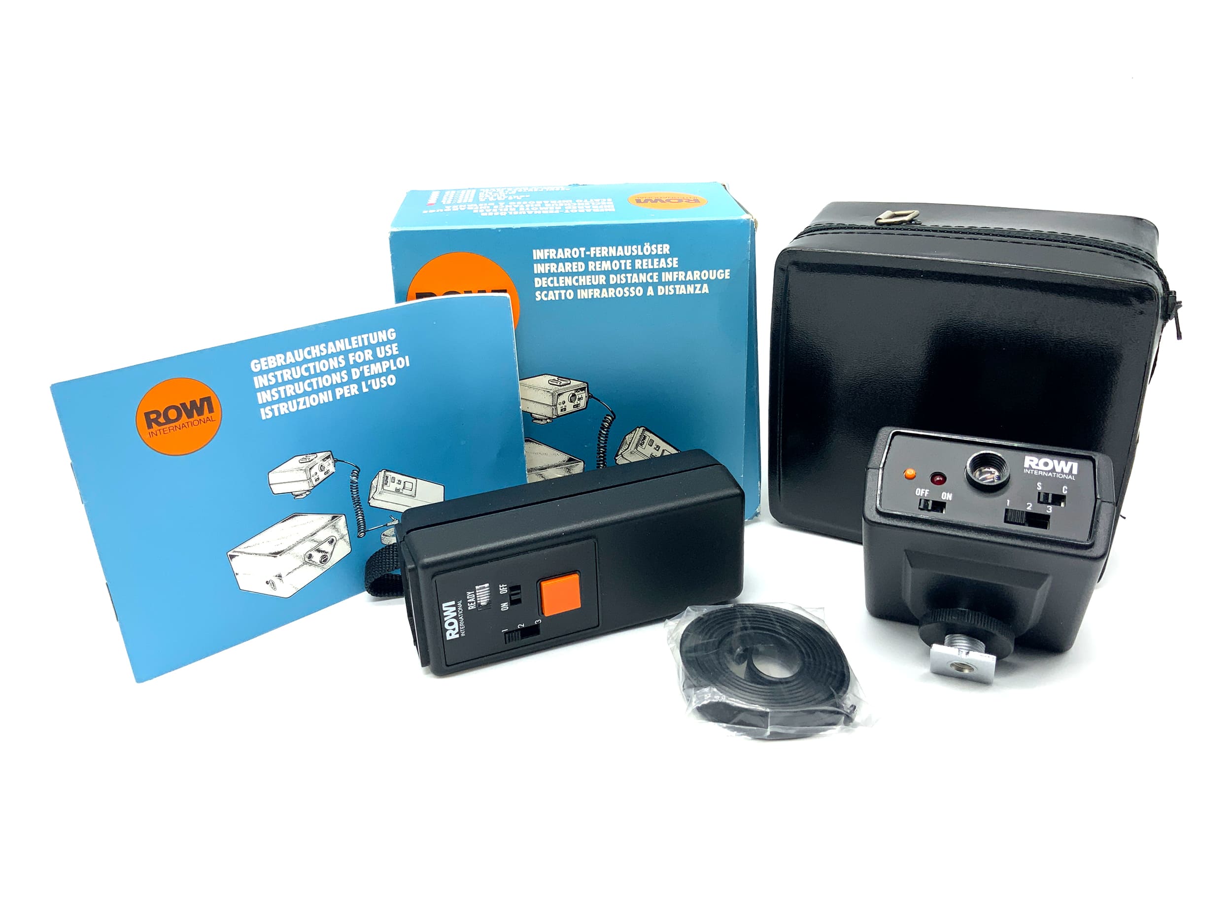 Rowi IR-Fernsteuerung Infrarot-Fernauslöset Set in OVP+Tasche
