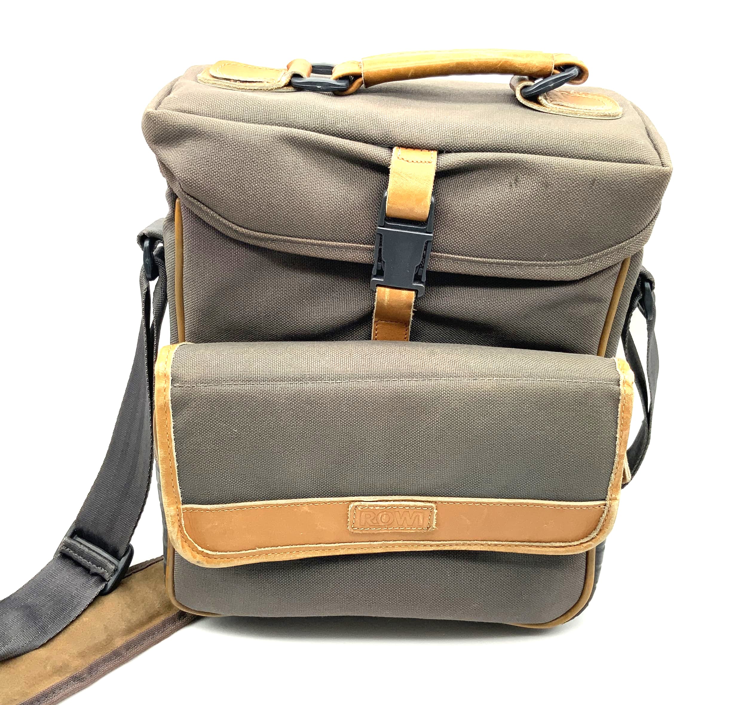 Rowi ca.23x25x16cm Kameratasche braun Kamera Bag universell Umhängetasche