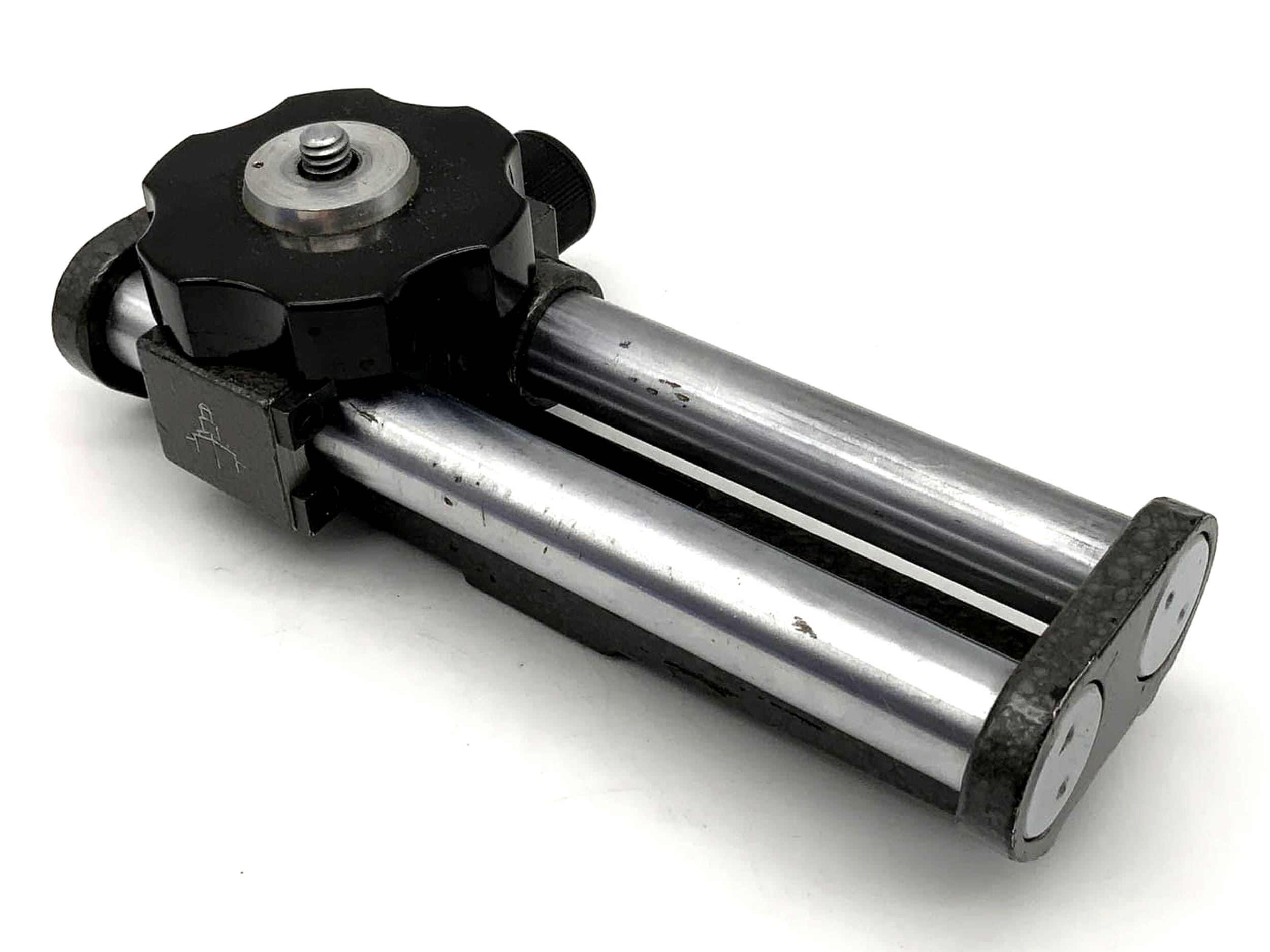 Pentacon Einstellschlitten grau Makroschlitten focusing Rack Stereoschlitten