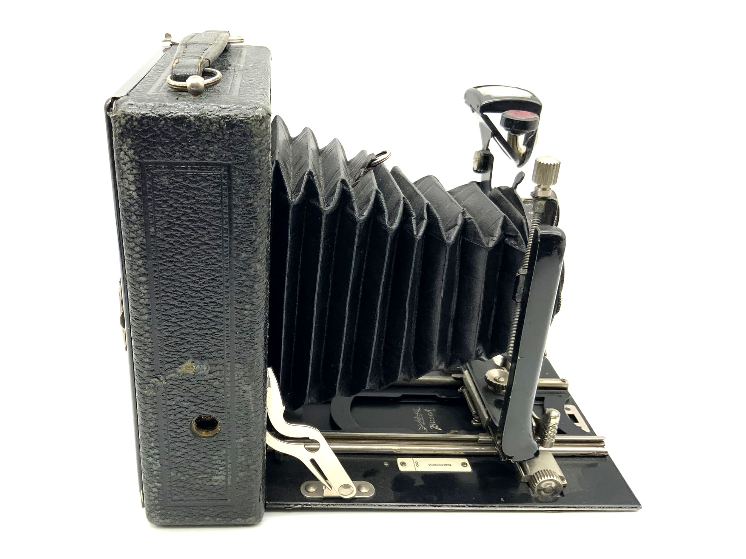 Emil Busch Plattenkamera mit Leukar Doppel Anastigmat F6.8 F=15cm Compur