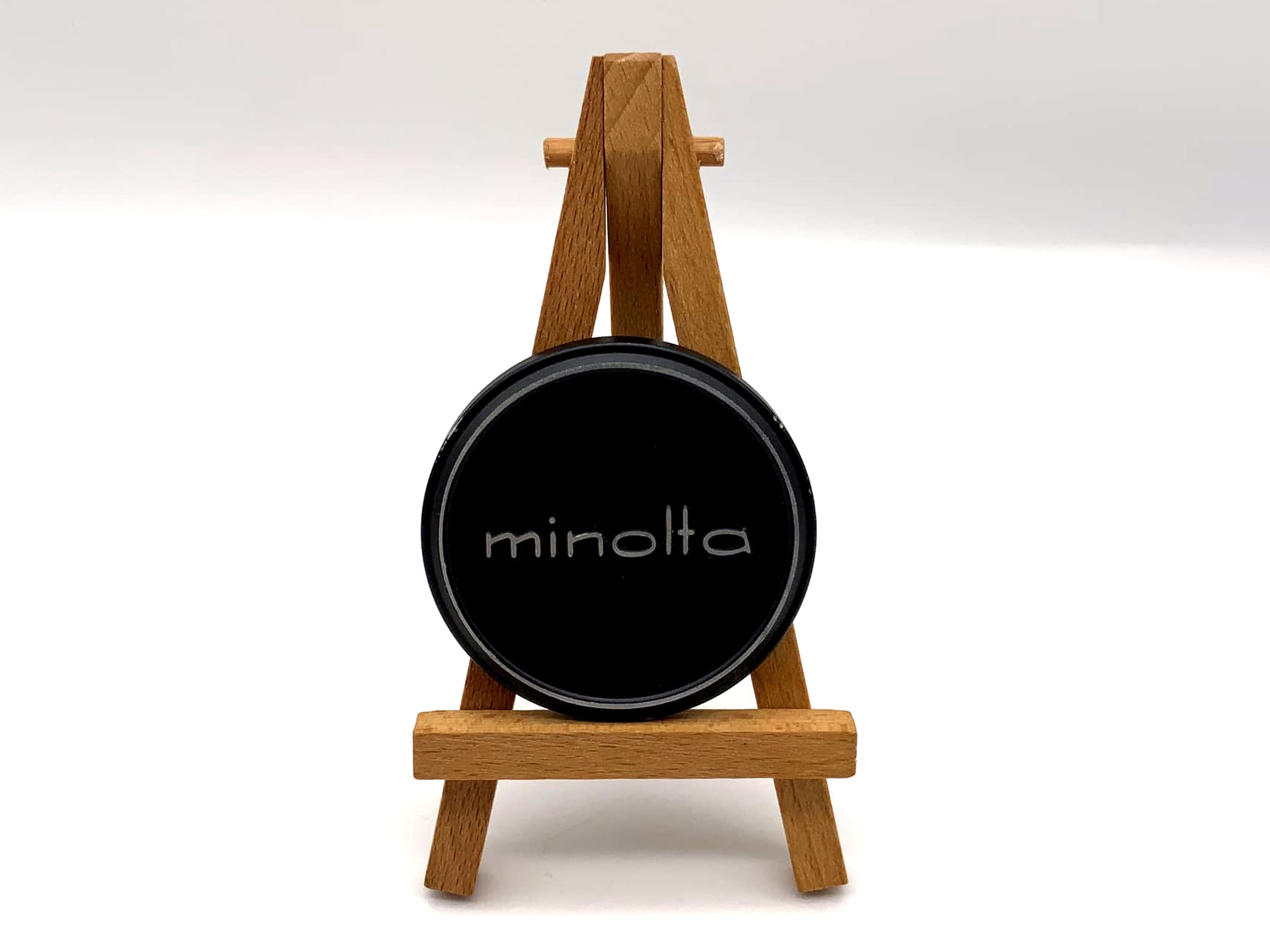 Minolta Objektivfrontdeckel 54mm Aluminium Metall Objektivdeckel Kappe lens cap