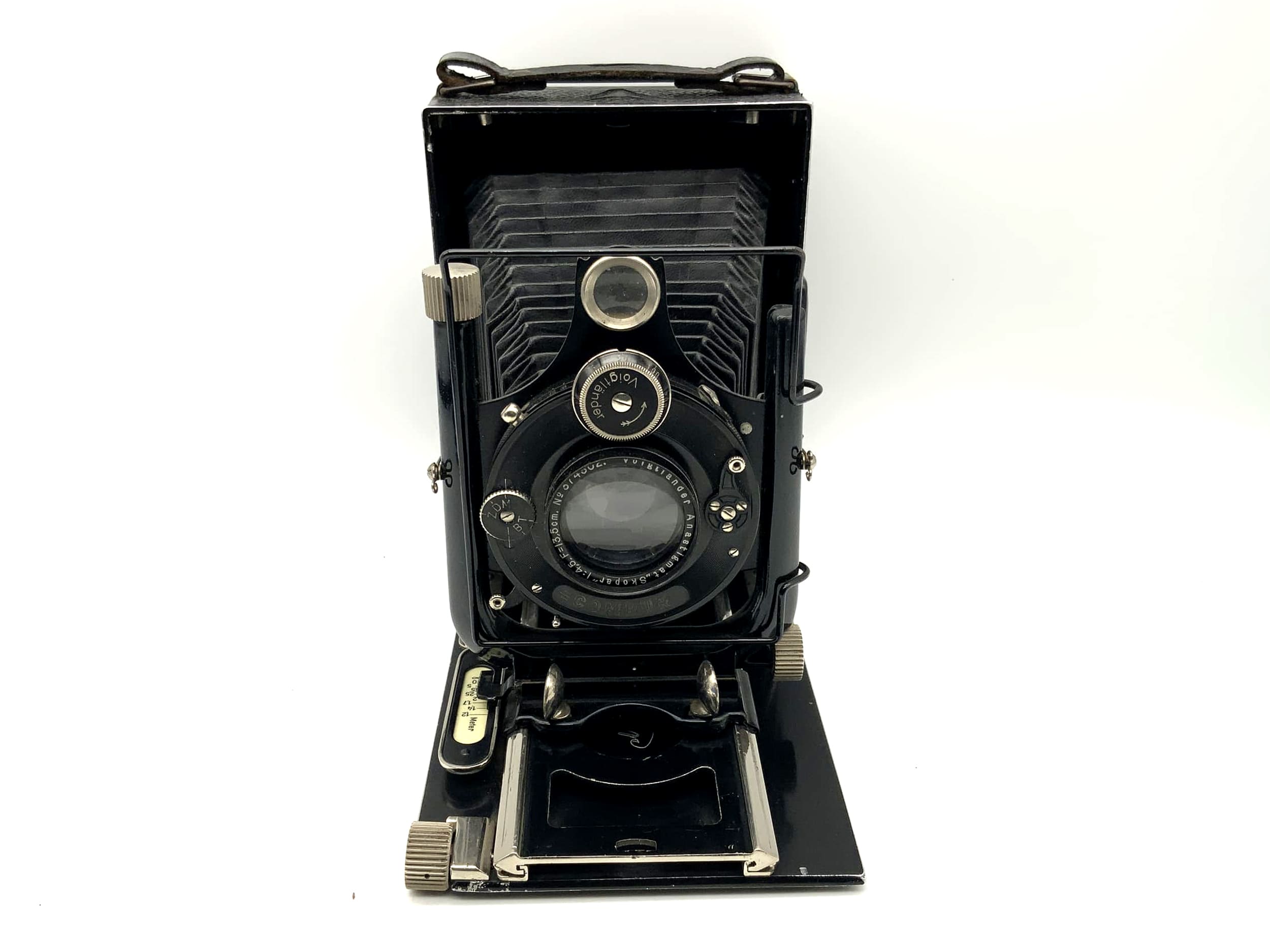 Voigtländer Avus Plattenkamera mit Anastigmat Skopar 1:4.5 F=13,5cm Compur