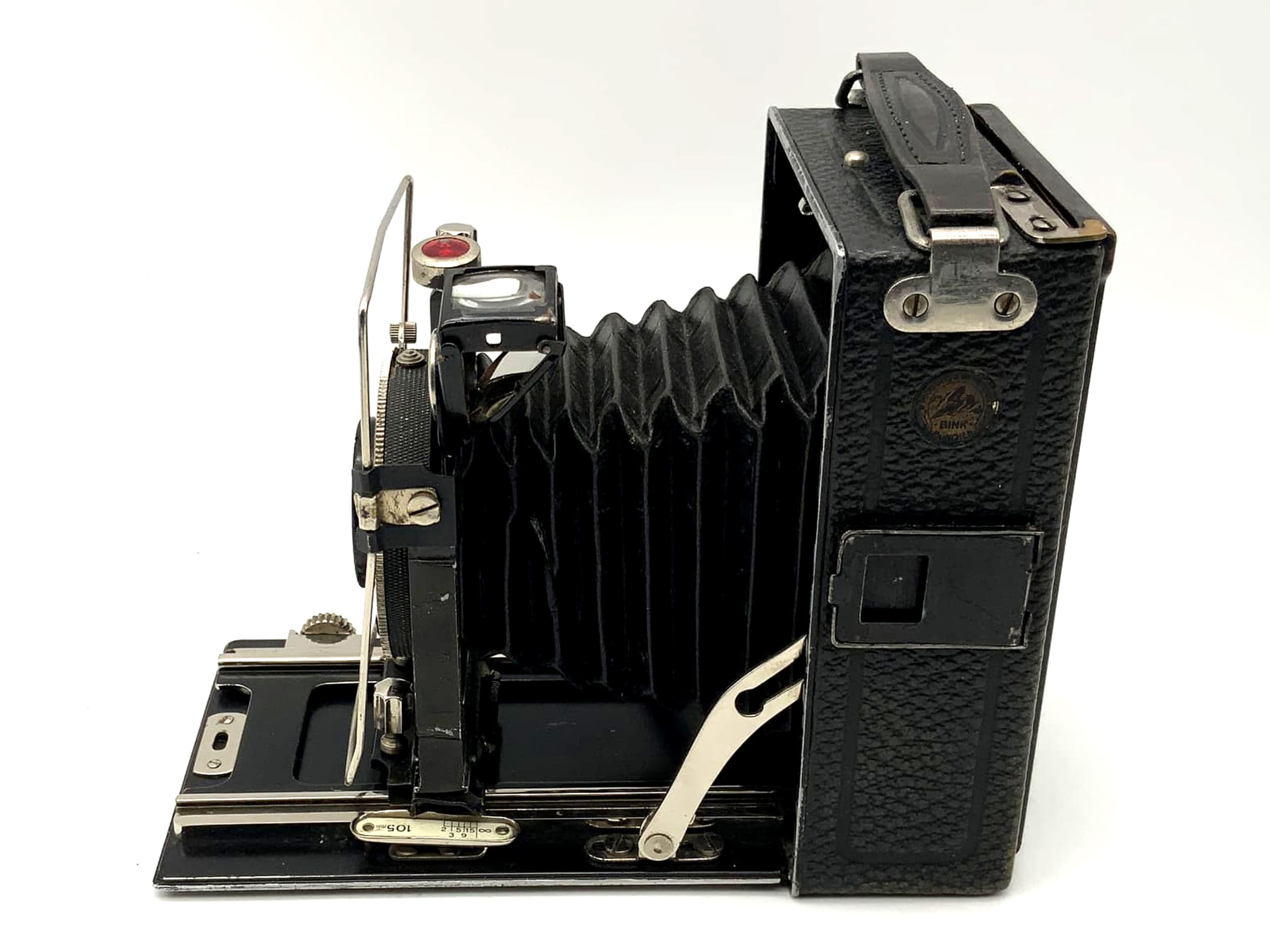 Bink München Plattenkamera mit Rodenstock Robra-Doppelanastigmat 1:3.8 Compur