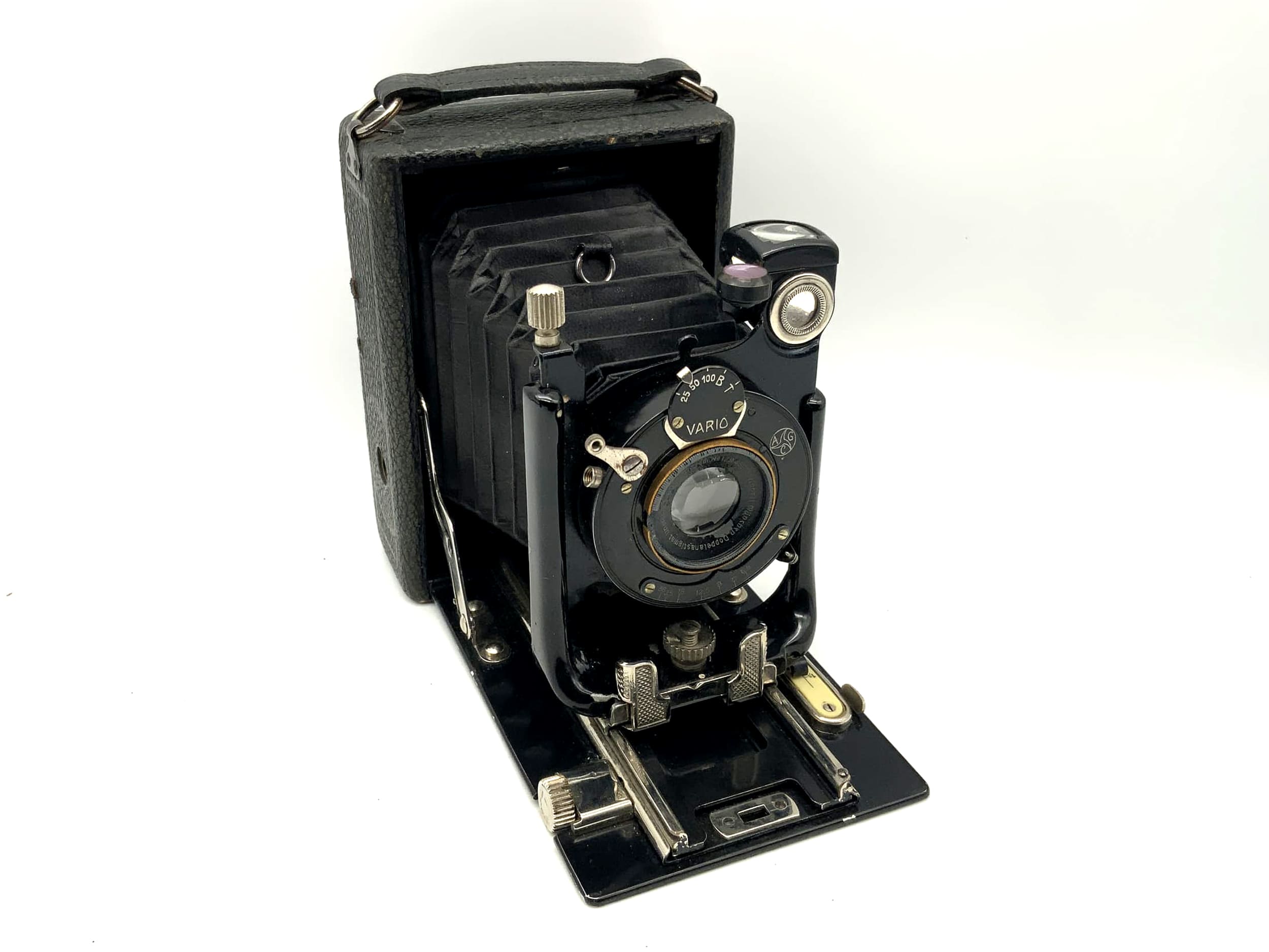 CHR. FR. Winter Sohn Plattenkamera mit Steinheil Unofocal 1:6.8 F=10,5cm Vario