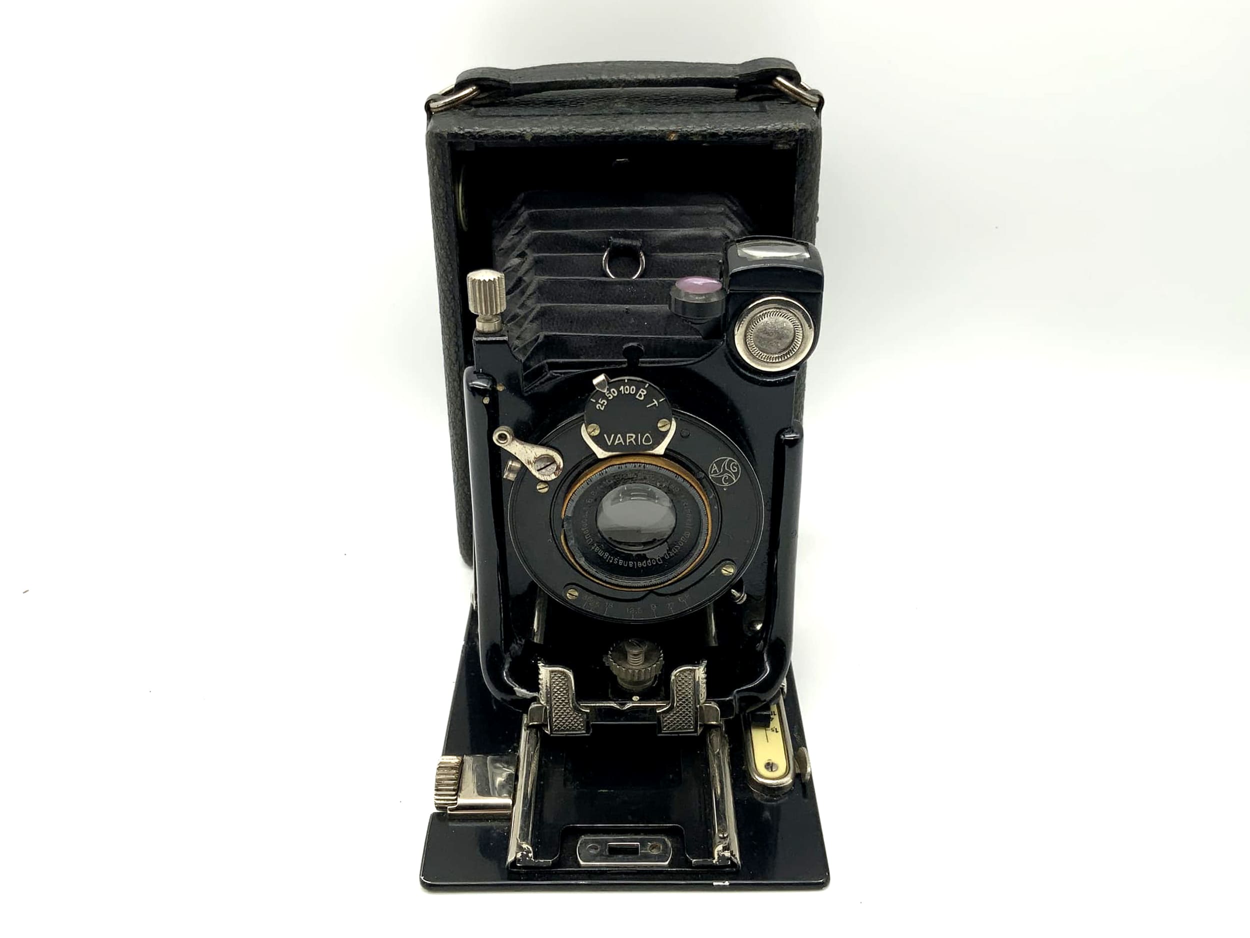 CHR. FR. Winter Sohn Plattenkamera mit Steinheil Unofocal 1:6.8 F=10,5cm Vario