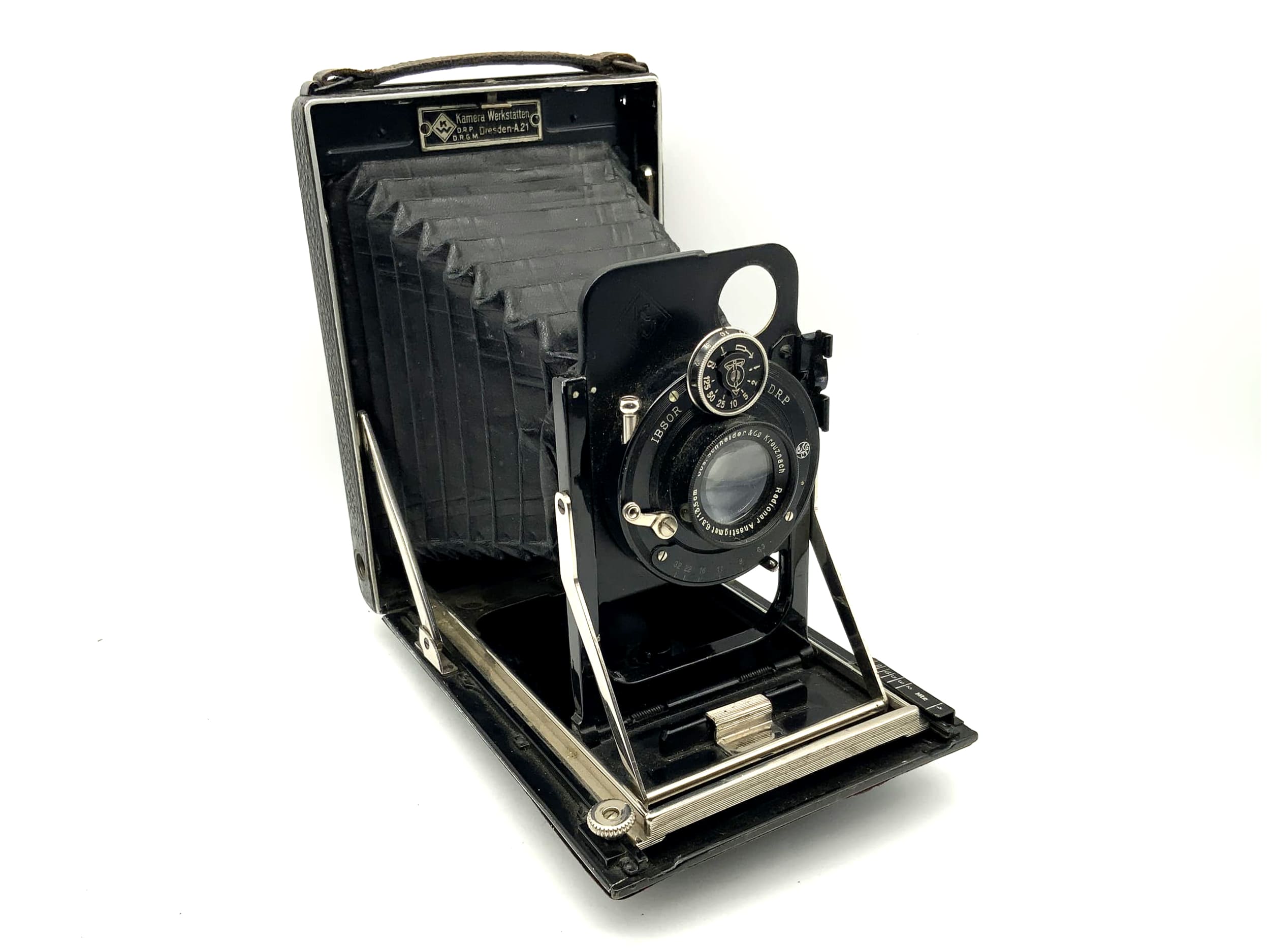 KW Patent Etui Plattenkamera Radionar 6.3/13,5cm mit Rollex Patent für Rollfilm