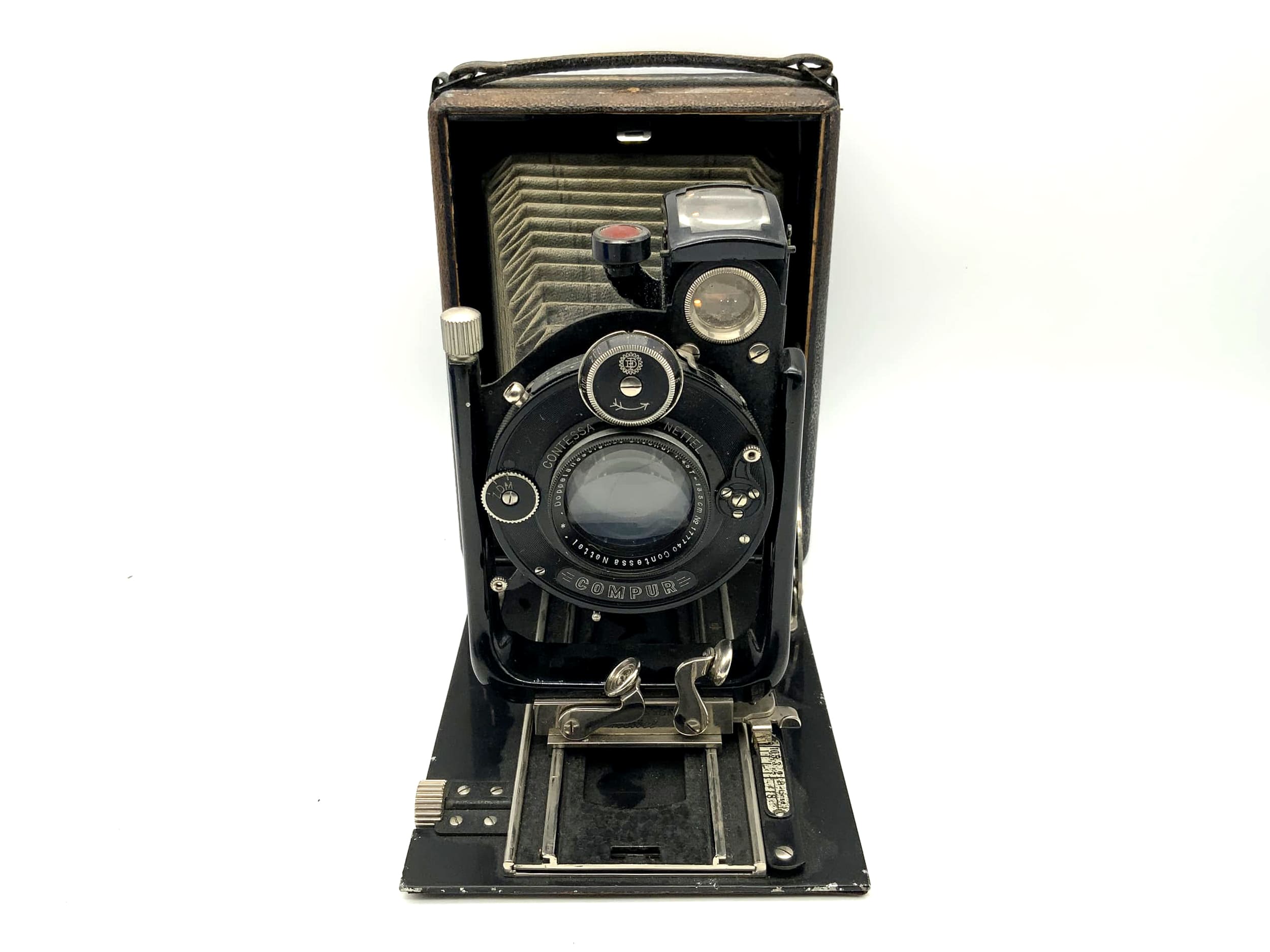 Contessa Nettel Donata Plattenkamera mit Citonar 1:4.5 f=13.5cm Compur