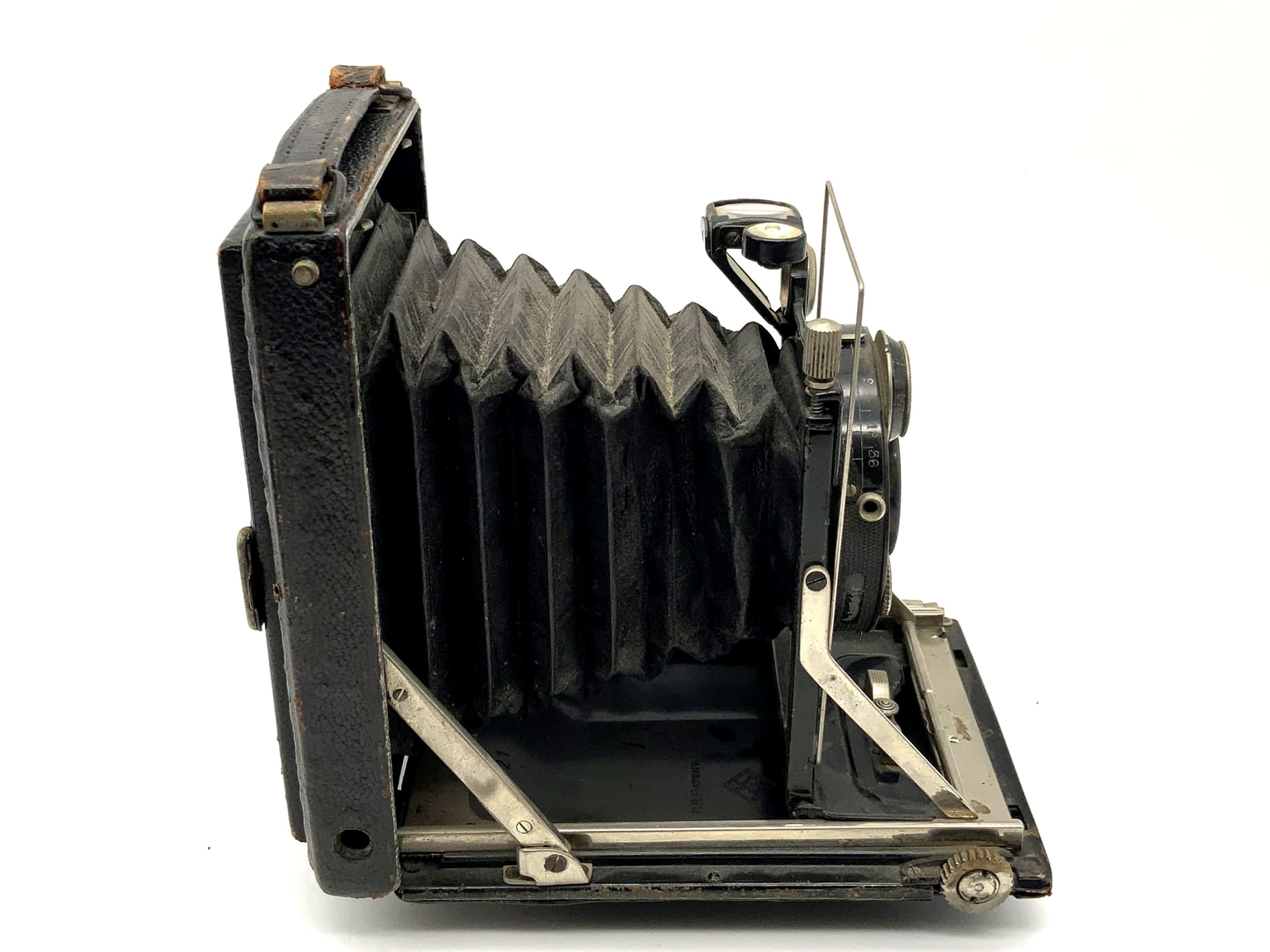 KW Patent Etui Plattenkamera mit Schneider Kreuznach Xenar f=4.5 F=10,5cm Compur